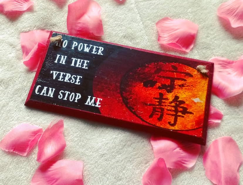 Firefly – “No Power in the ’Verse Can Stop Me” Hand‑Painted Plaque