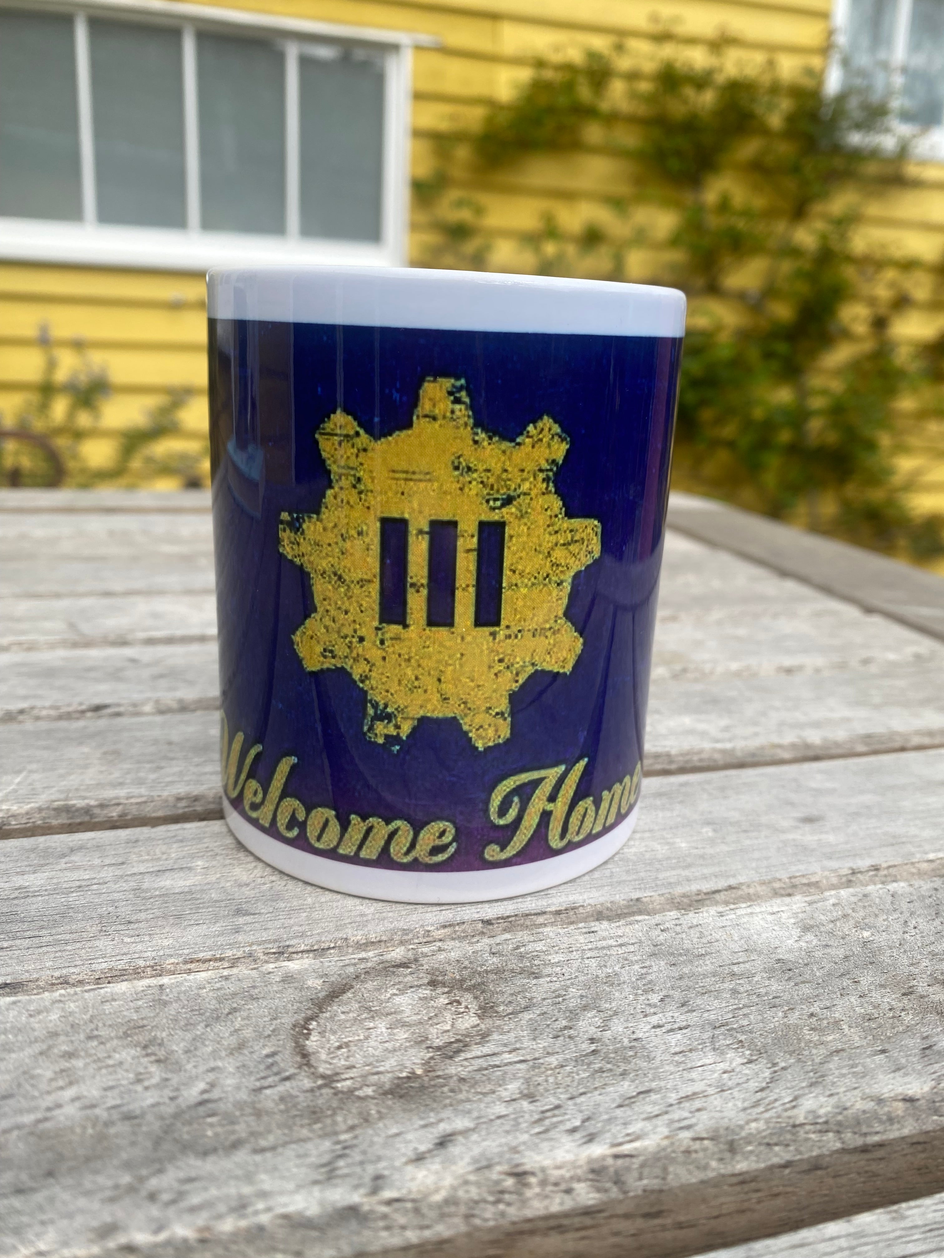 Welcome Home ~ Gamer mug quote (9oz/ 250ml)