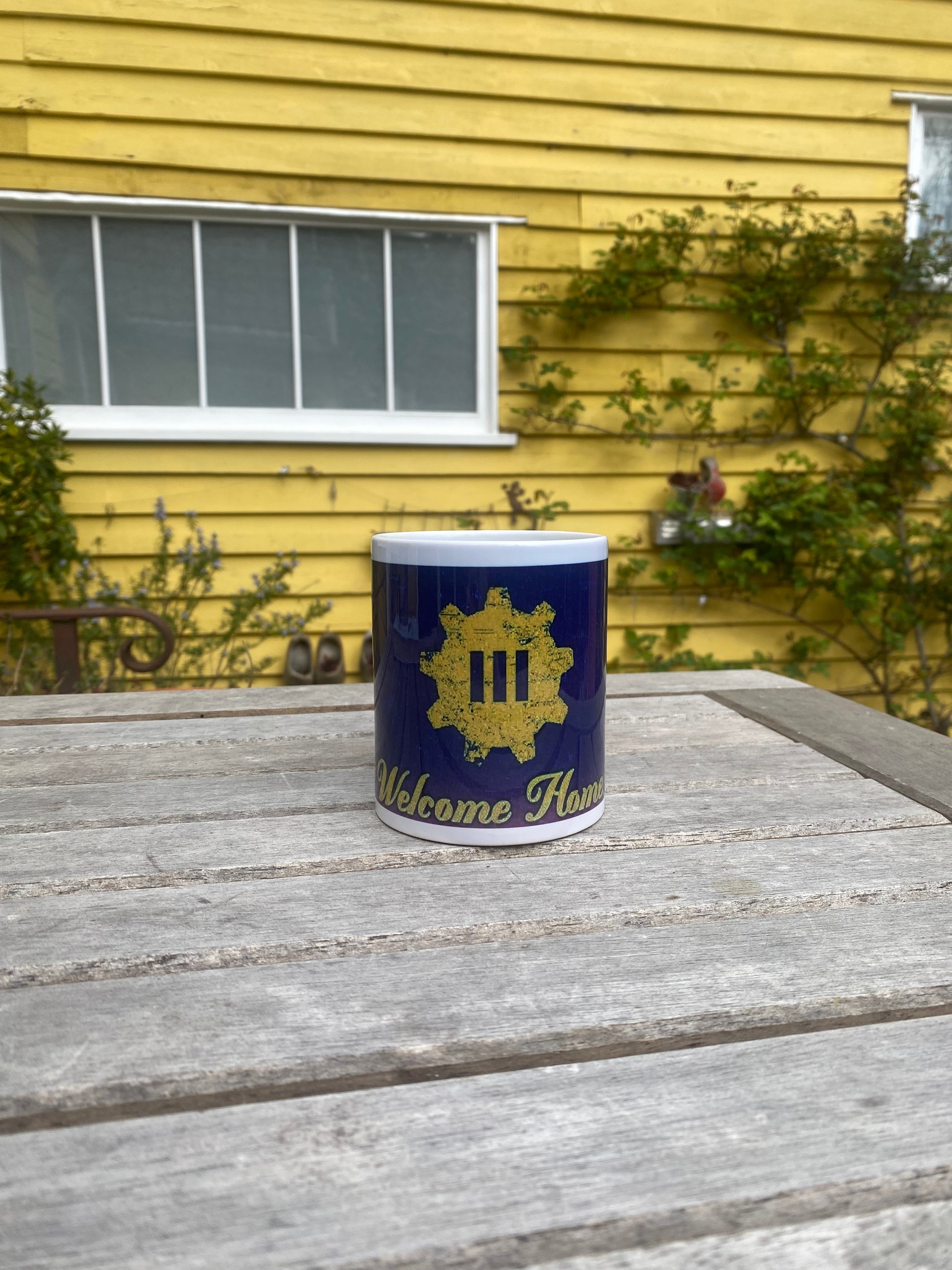 Welcome Home ~ Gamer mug quote (9oz/ 250ml)