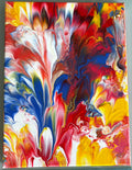 Colour Splash 2 - Original Painting, acrylic paint pour. 30 x 40 cm
