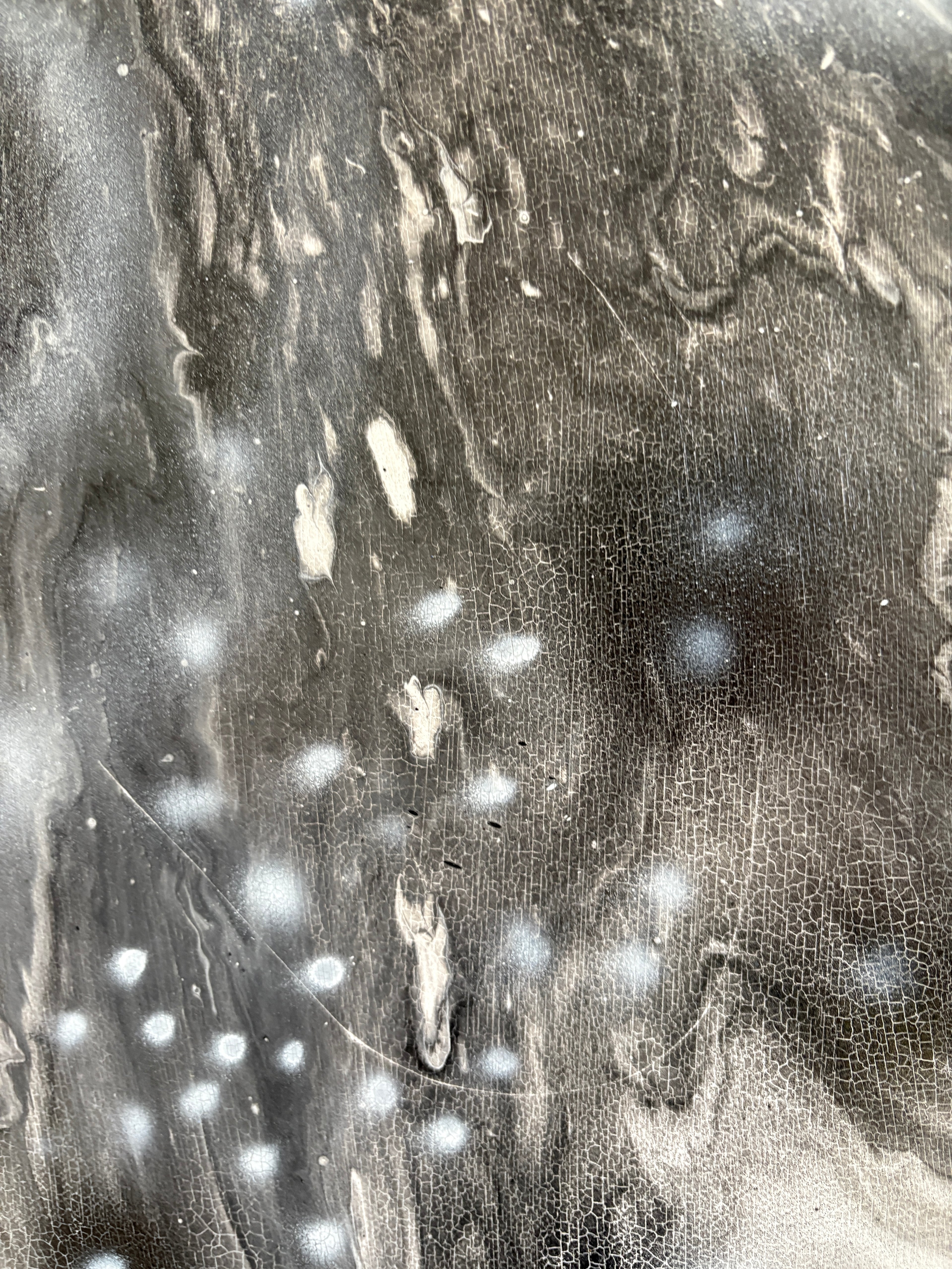 Black & White Chaos - Original Acrylic Abstract painting 70 x 50 cm