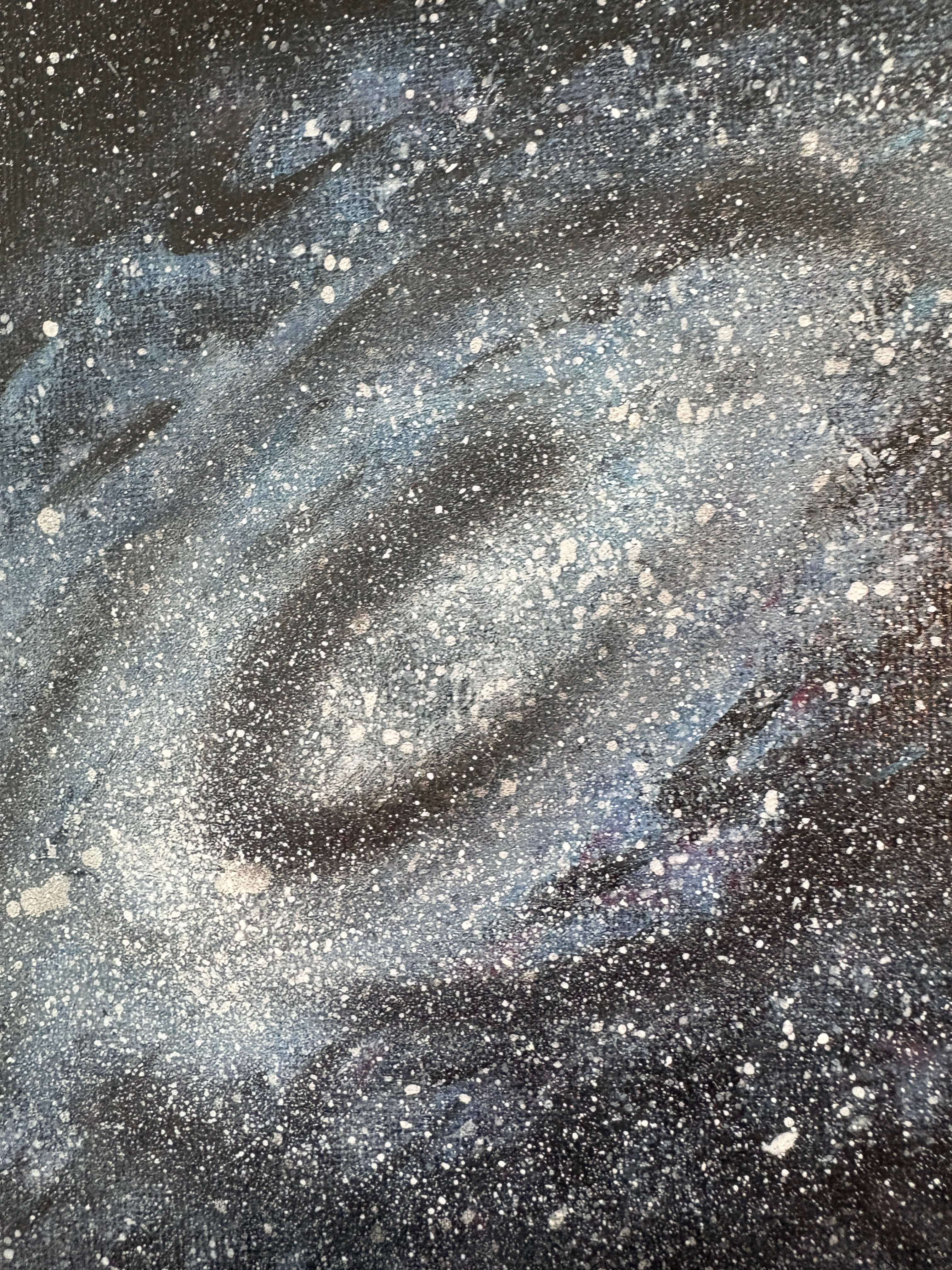 Galaxies - 4 Spacescapes - Original Acrylic painting - 20 x 20 cm