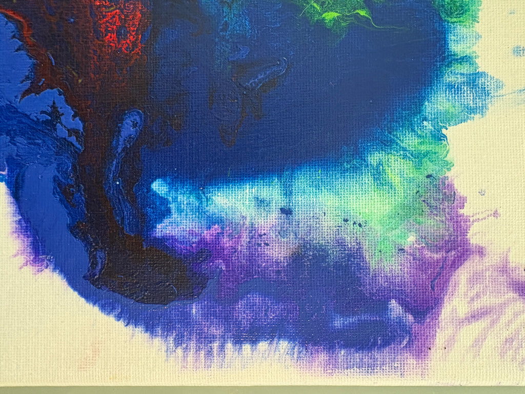 Playful joyous multicolours - a pair of original Acrylic Abstract paintings 40 x 30 cm