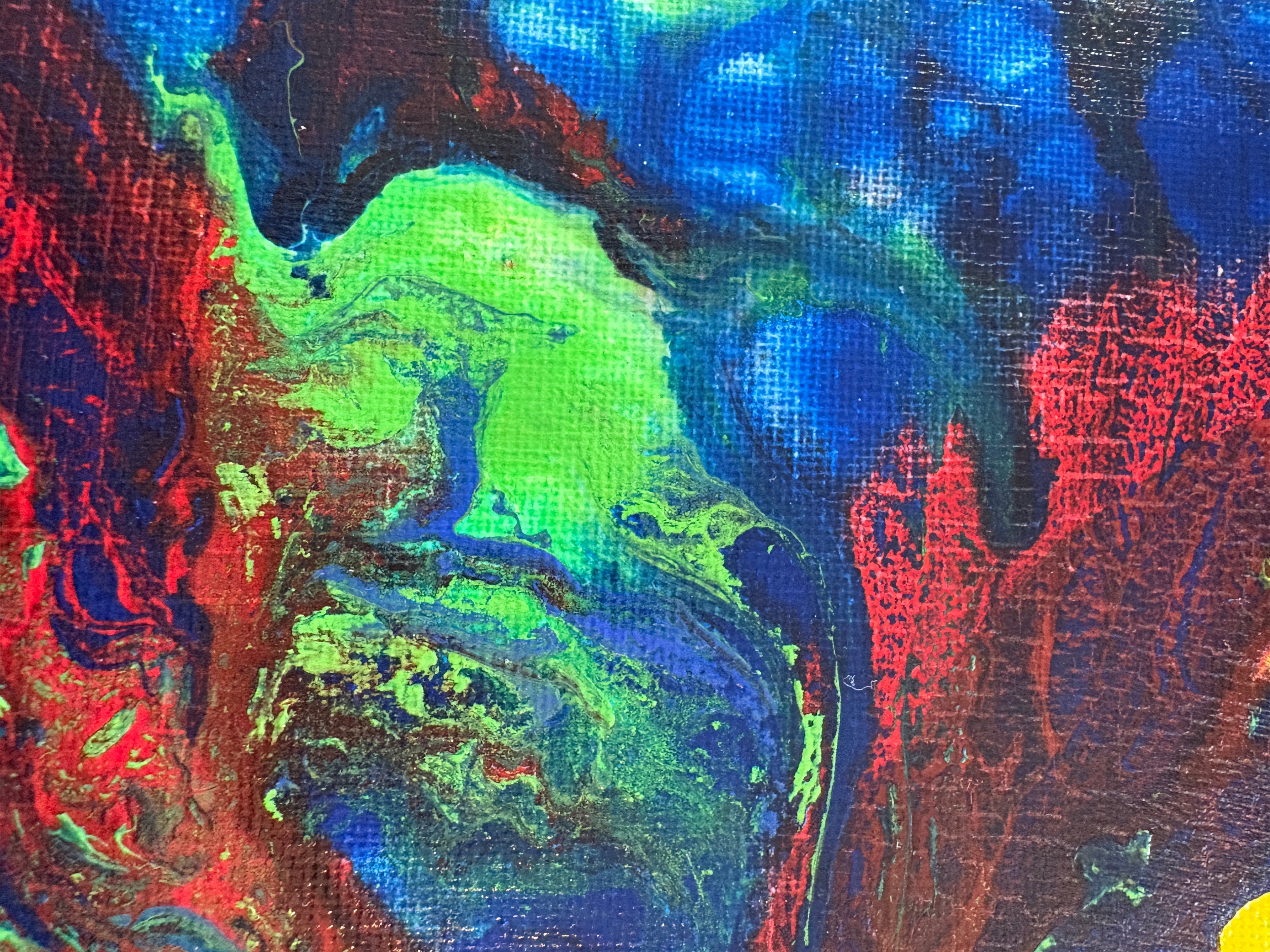 Playful joyous multicolours - a pair of original Acrylic Abstract paintings 40 x 30 cm