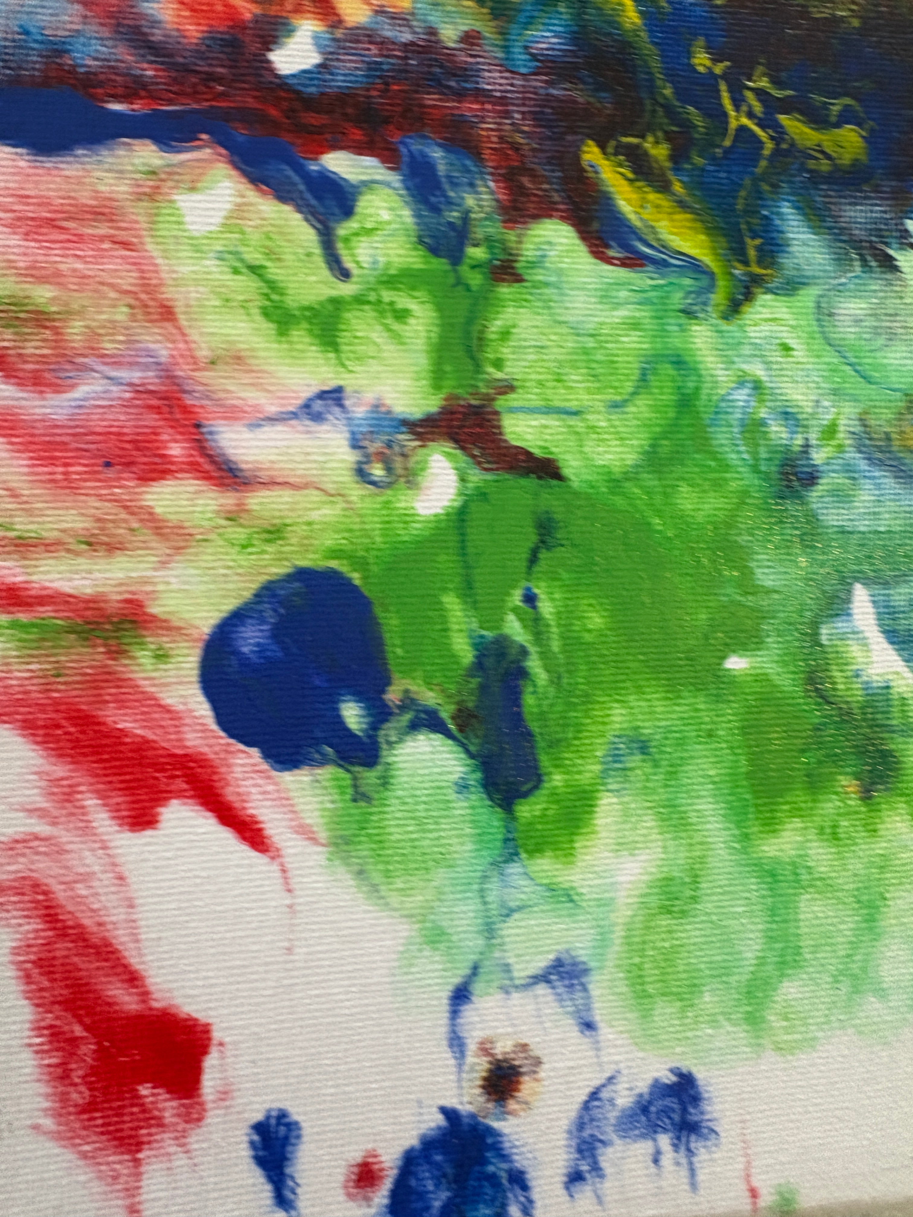 Playful joyous multicolours - a pair of original Acrylic Abstract paintings 40 x 30 cm