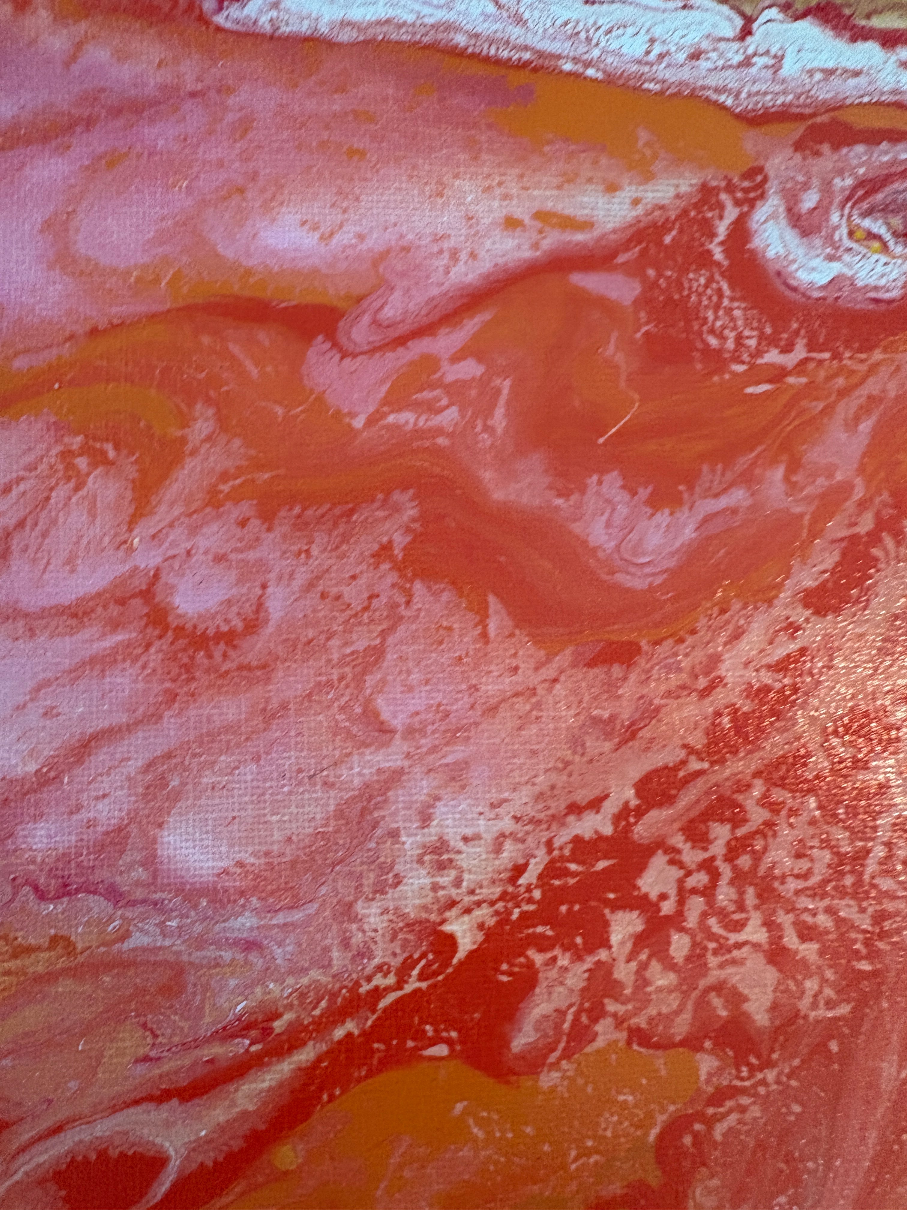Solar Swirling multicolours - Original Acrylic Abstract painting 30 x 40 cm