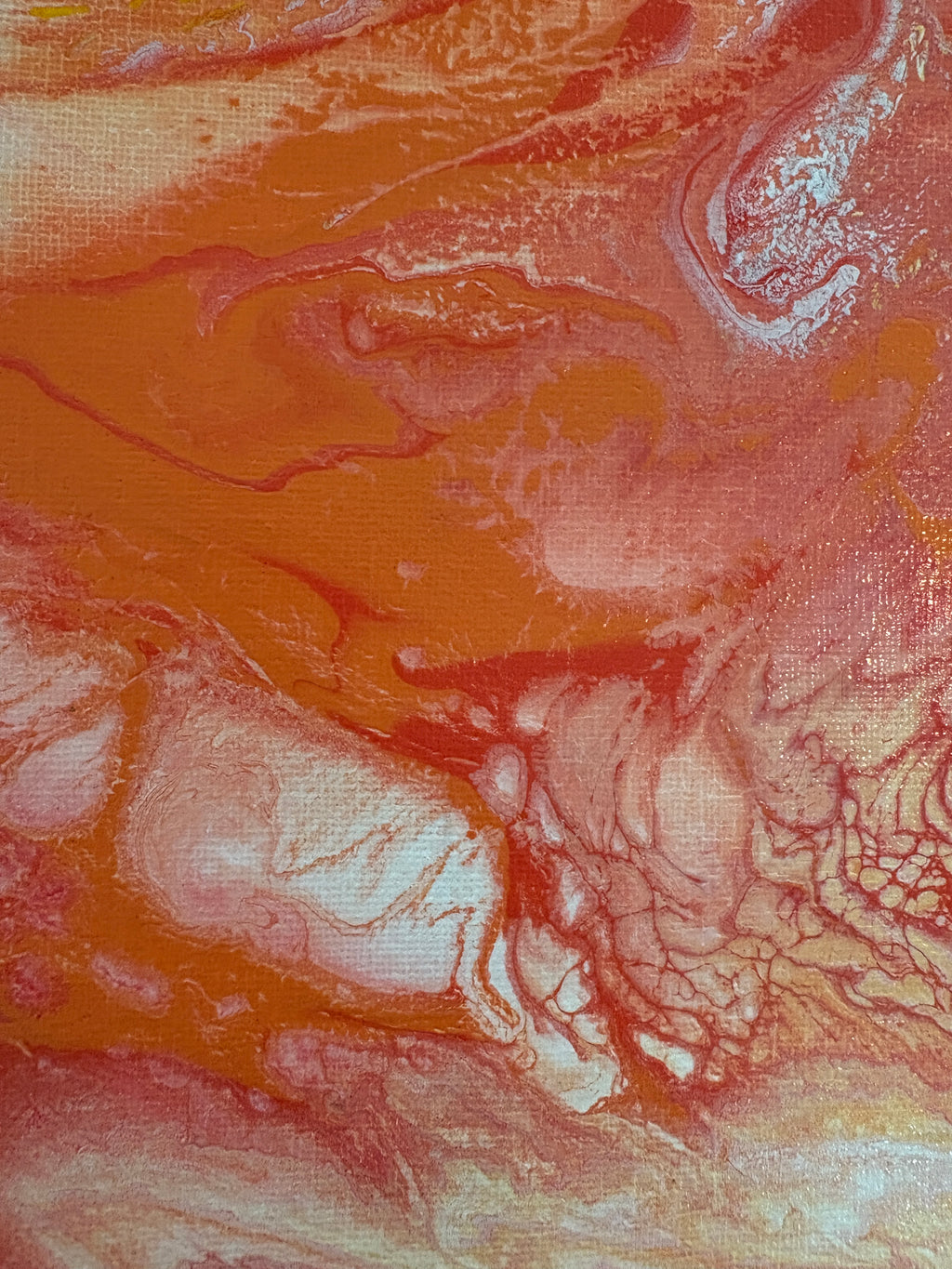 Solar Swirling multicolours - Original Acrylic Abstract painting 30 x 40 cm