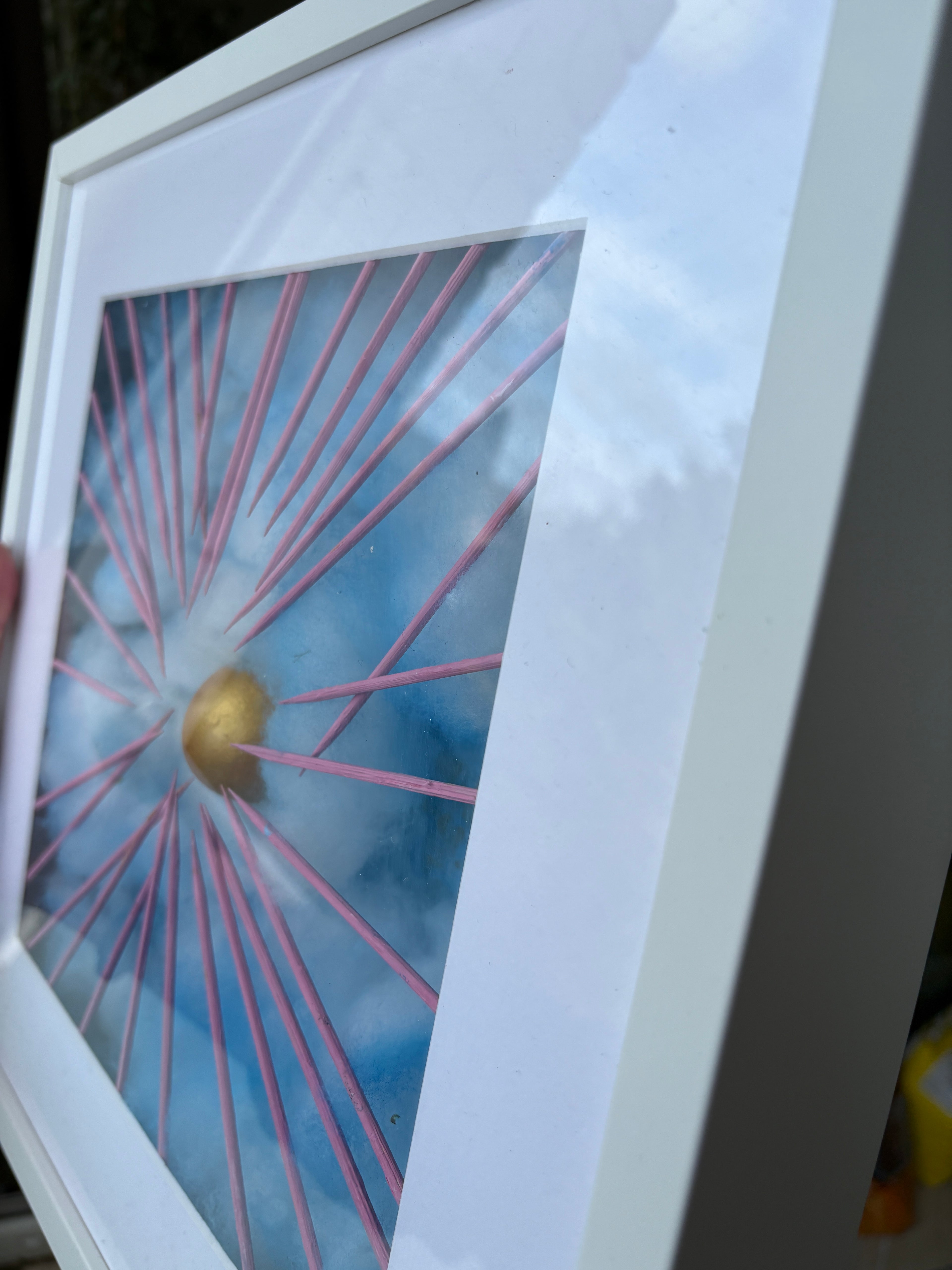 Shadow Box - Mystery 1 - Sky egg - box frame - 37 x 37 x 6 cm