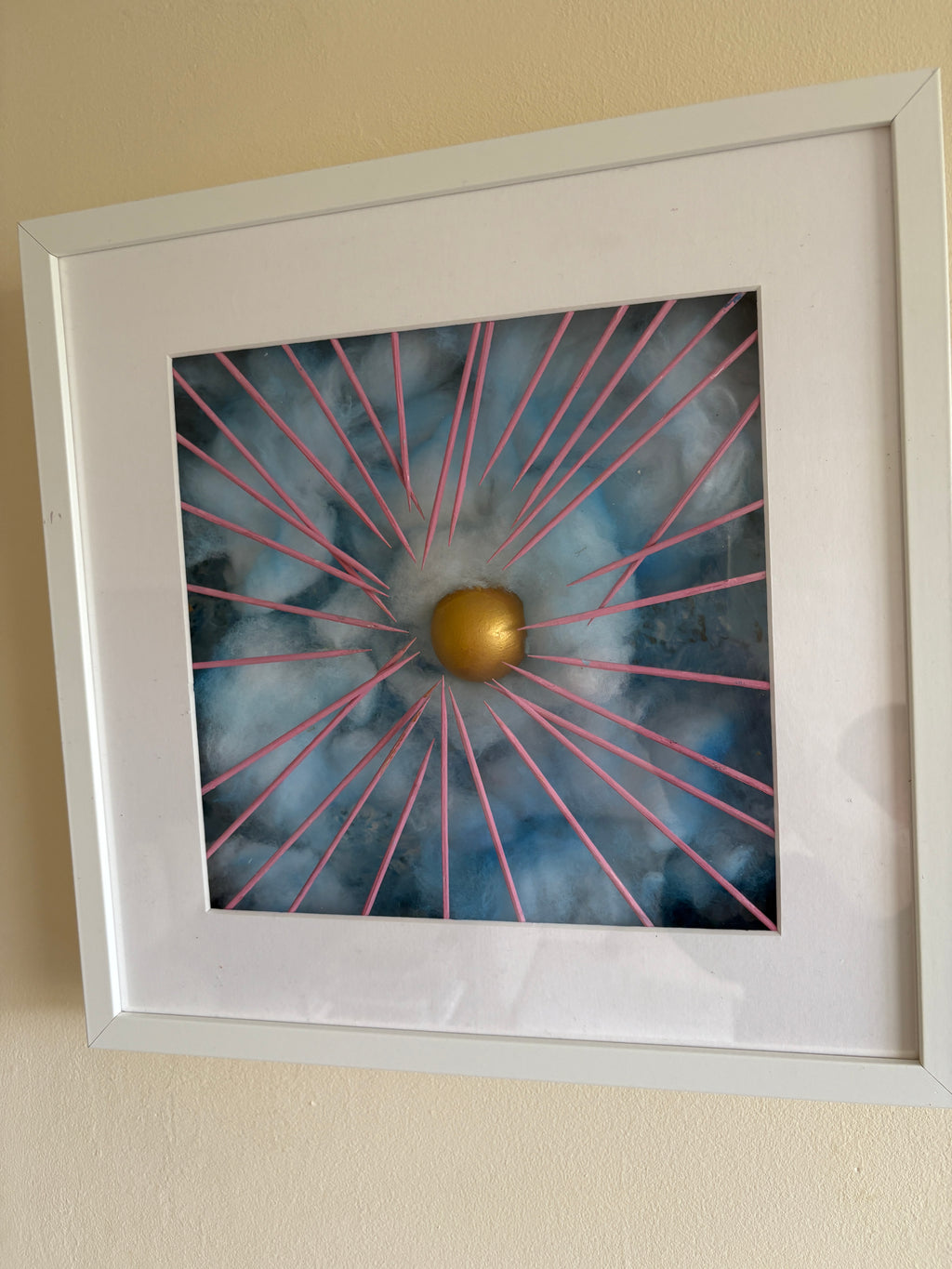 Shadow Box - Mystery 1 - Sky egg - box frame - 37 x 37 x 6 cm