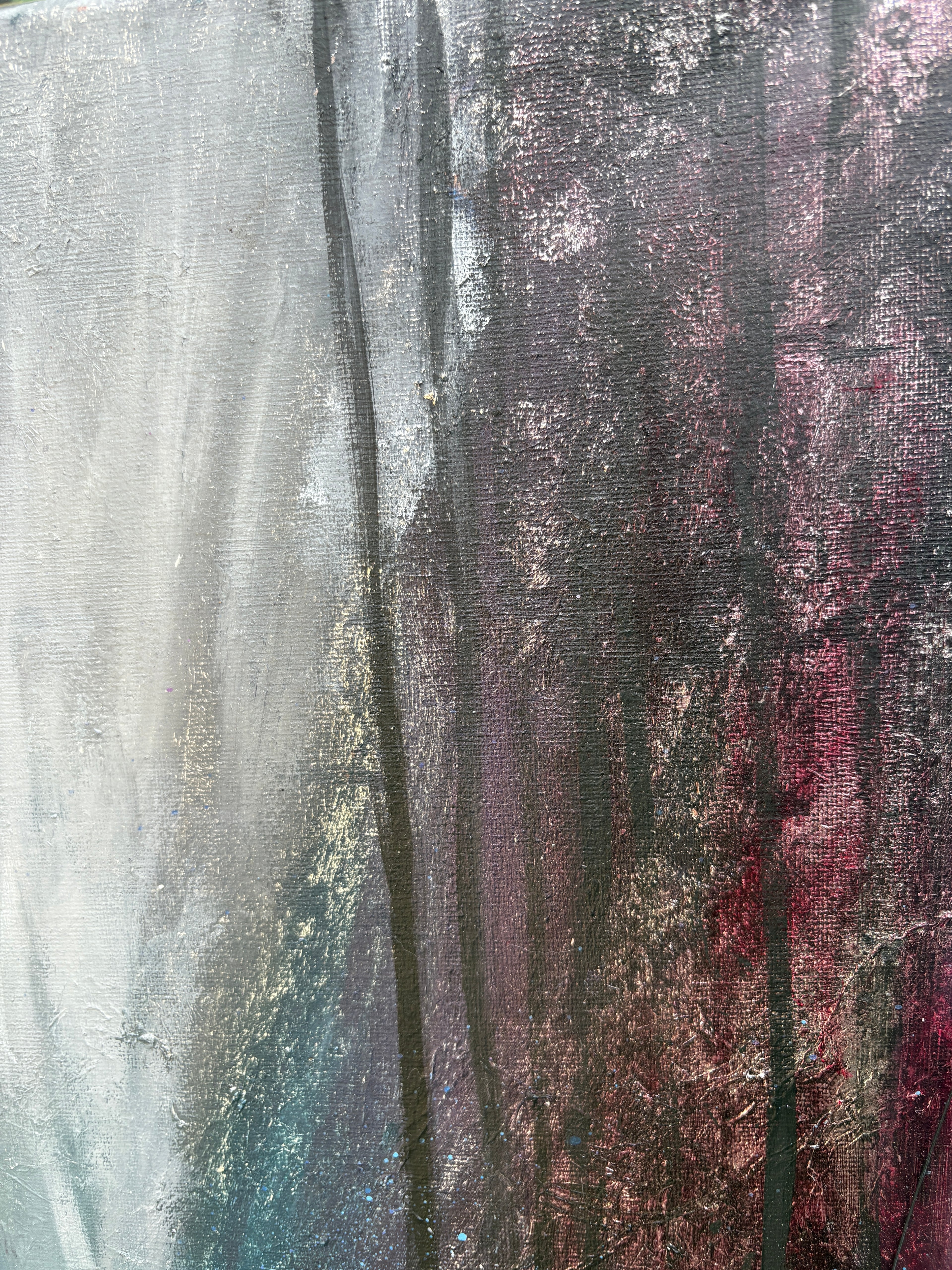 Wild Renewal - Original Mixed‑Media Abstract Painting in Acrylic, Ink & Dried Botanicals
