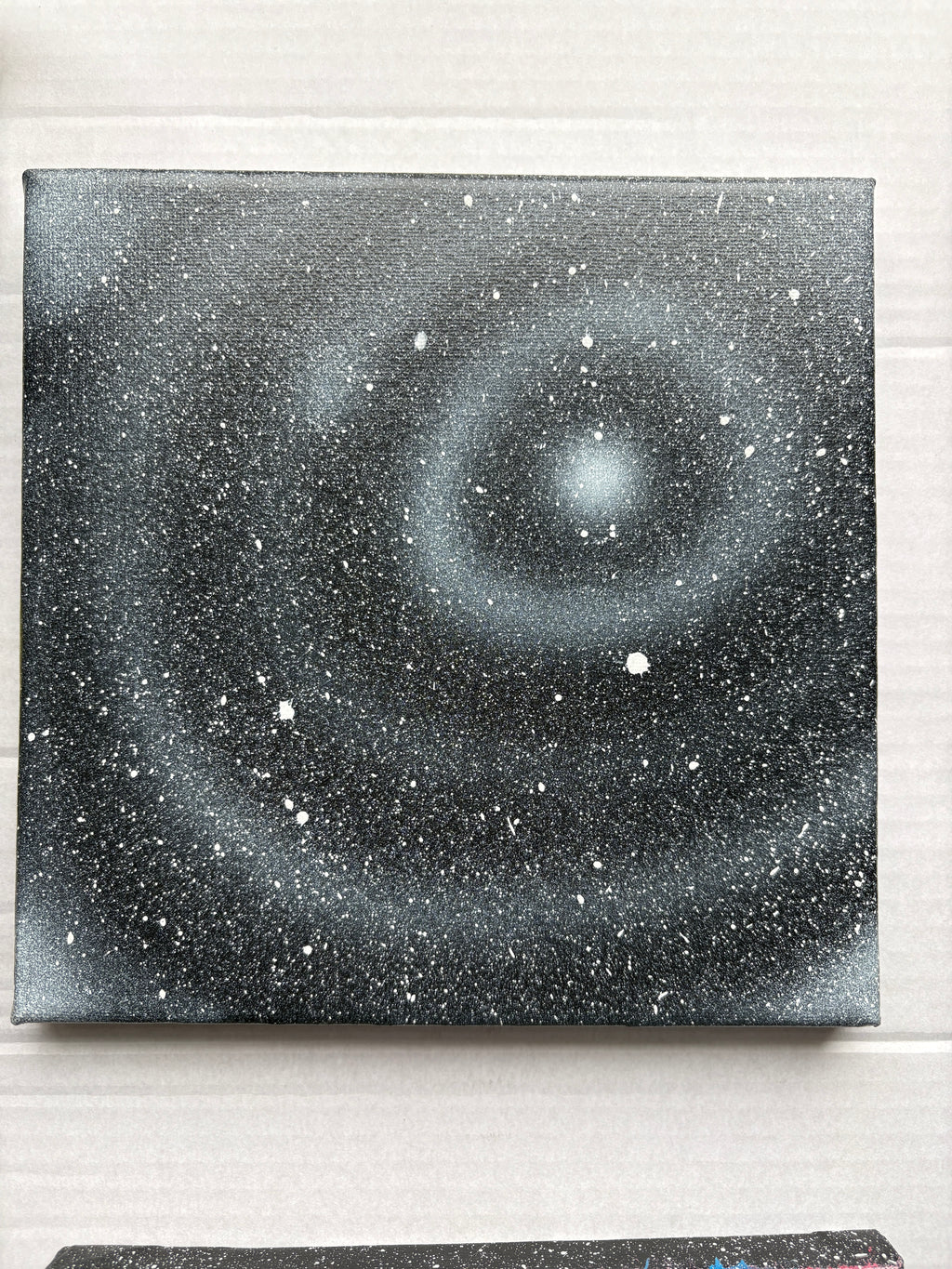 Galaxies - 4 Spacescapes - Original Acrylic painting - 20 x 20 cm