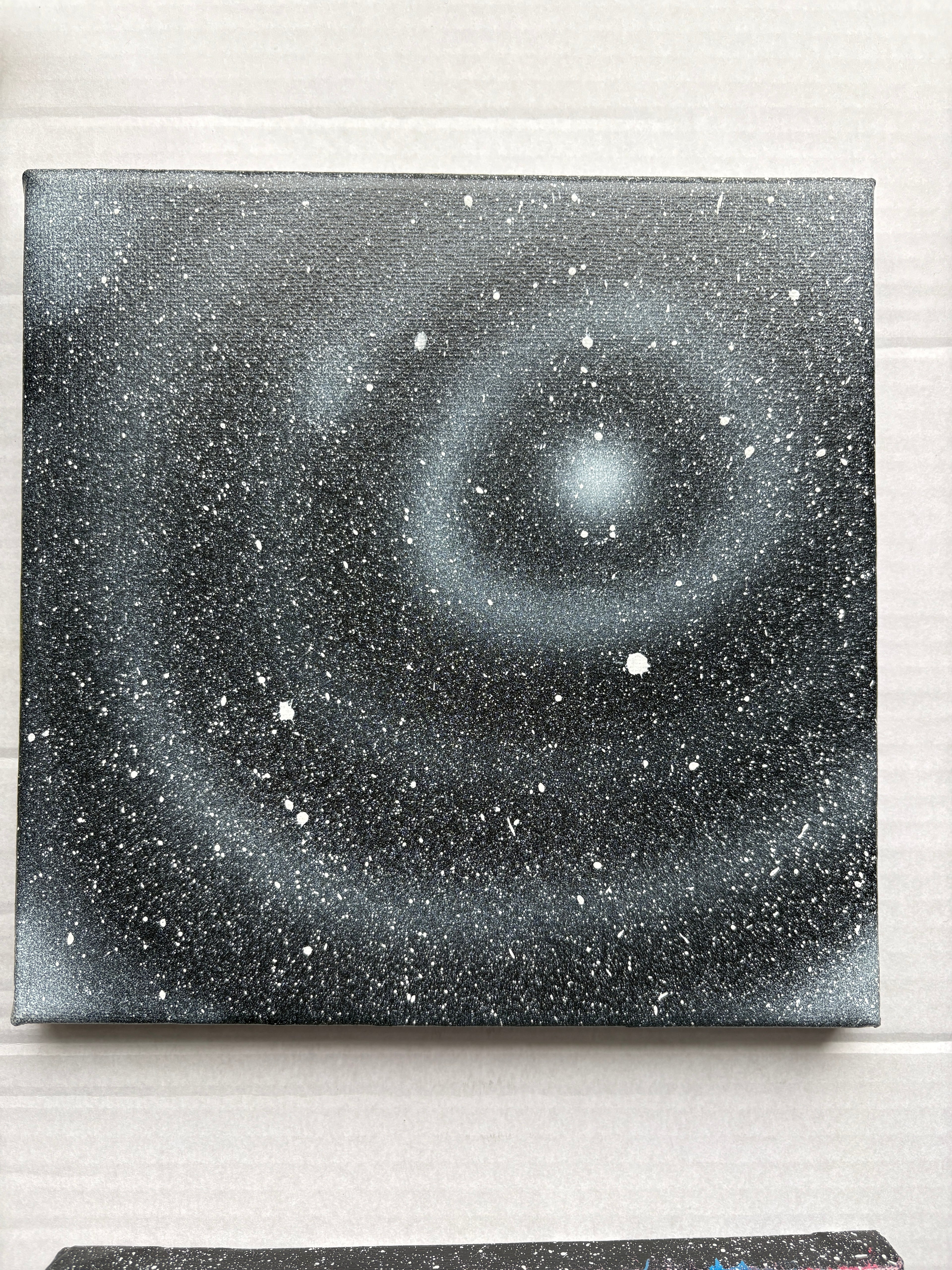 Galaxies - 4 Spacescapes - Original Acrylic painting - 20 x 20 cm