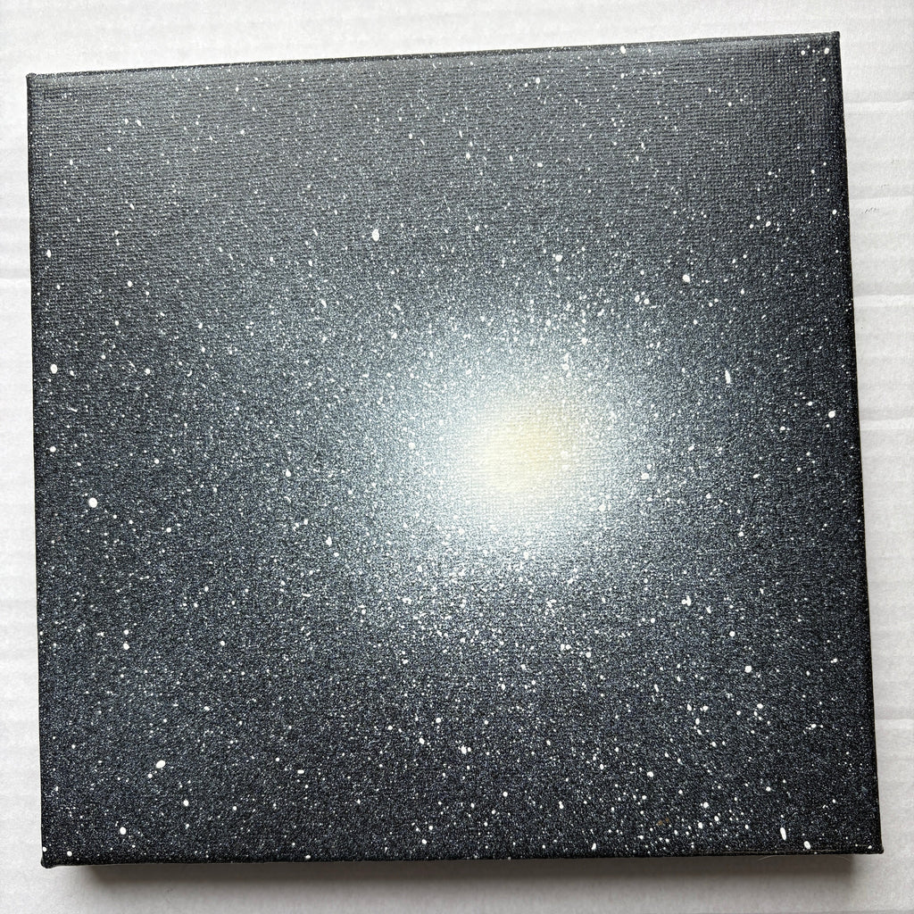 Galaxies - 4 Spacescapes - Original Acrylic painting - 20 x 20 cm