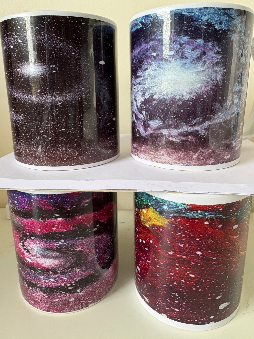 Cosmic Multicolour spacescape - Original Acrylic Abstract painting 40 x 50 cm