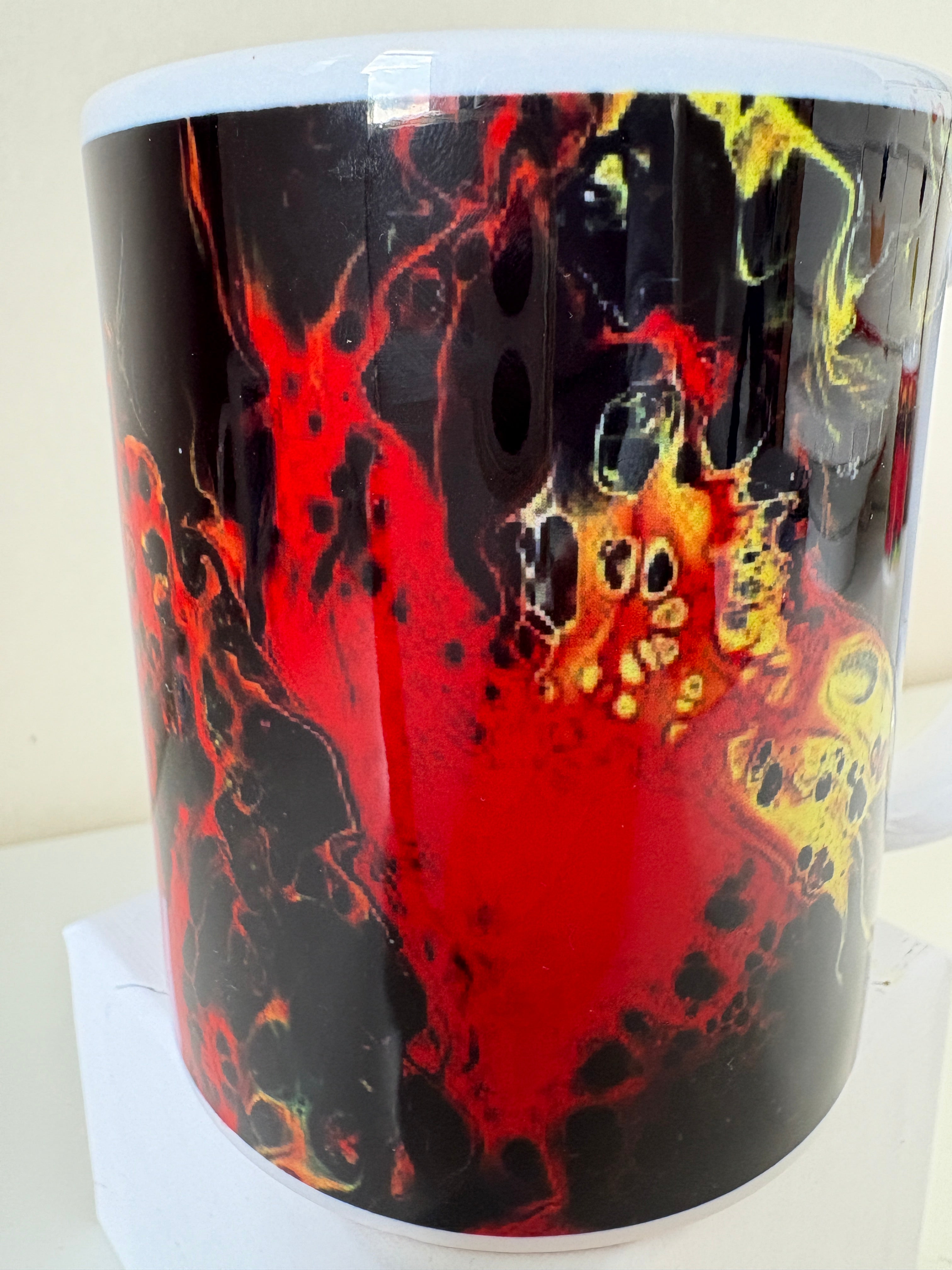 Super Nova Splash - Original Painting, acrylic paint pour - 40.6cm x 61 cm
