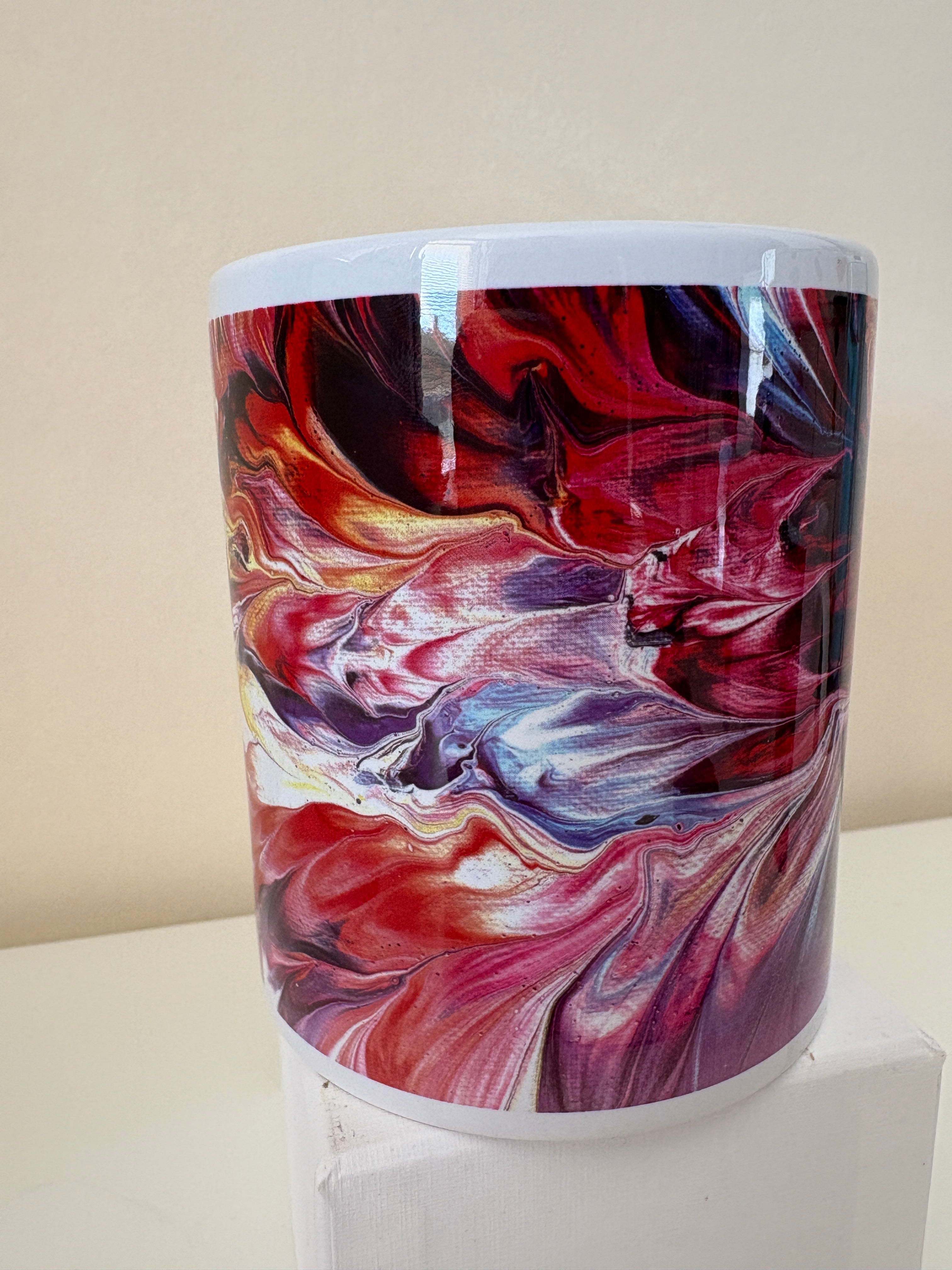 Abstract Art single Mug (9oz/250ml) Bright original design 1