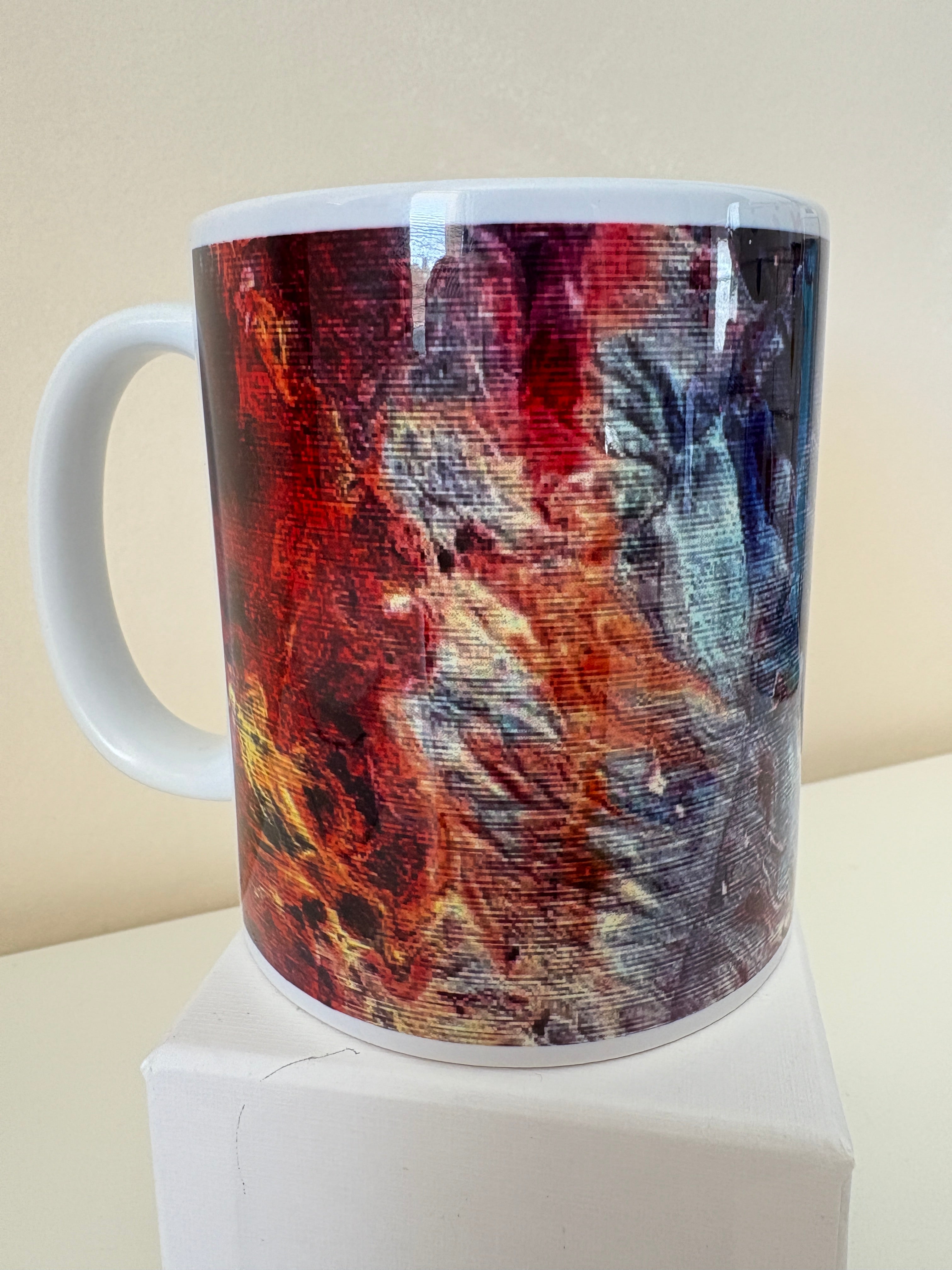Abstract Art single Mug (9oz/250ml) Bright original design 2