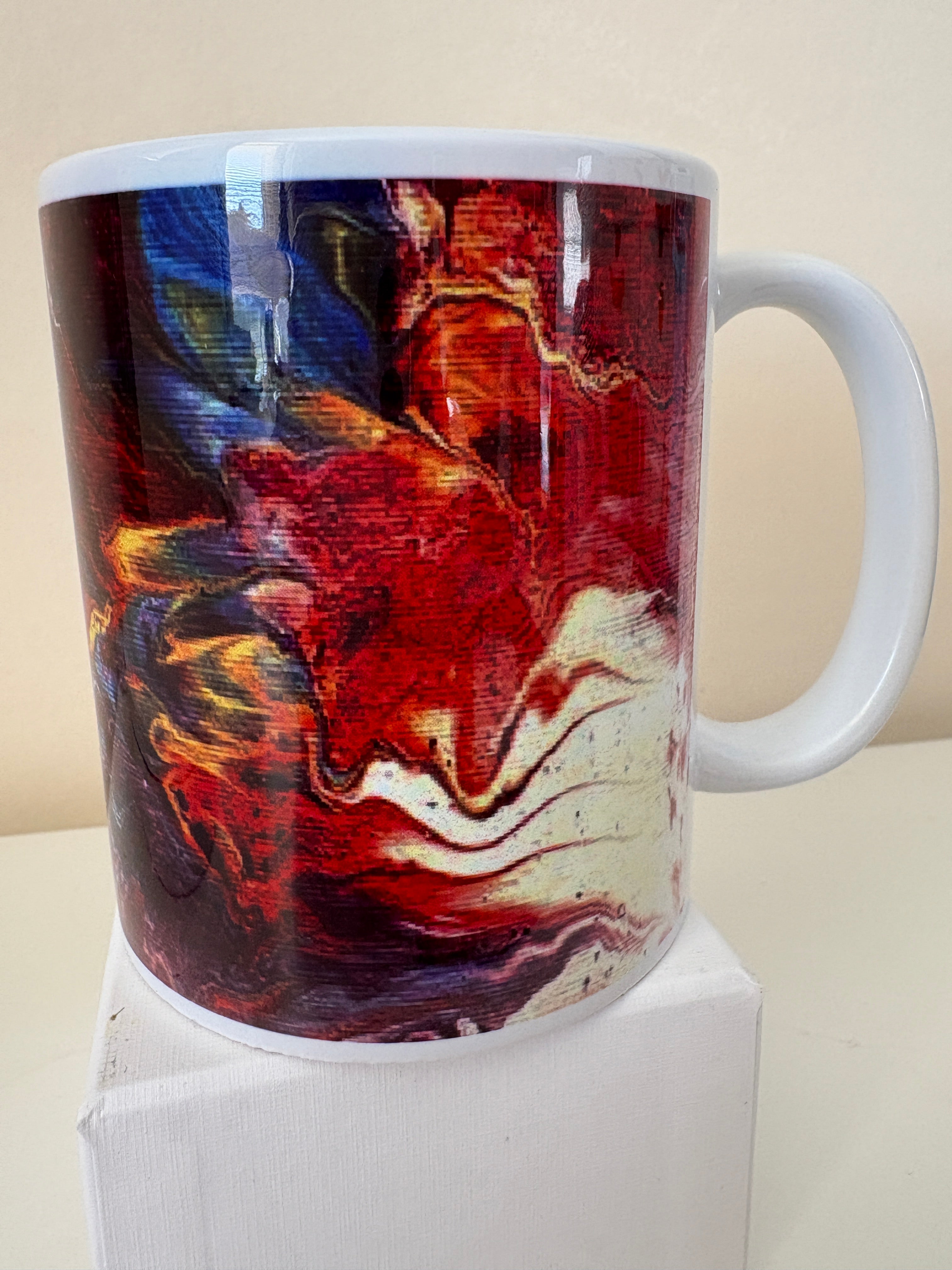 Abstract Art single Mug (9oz/250ml) Bright original design 2