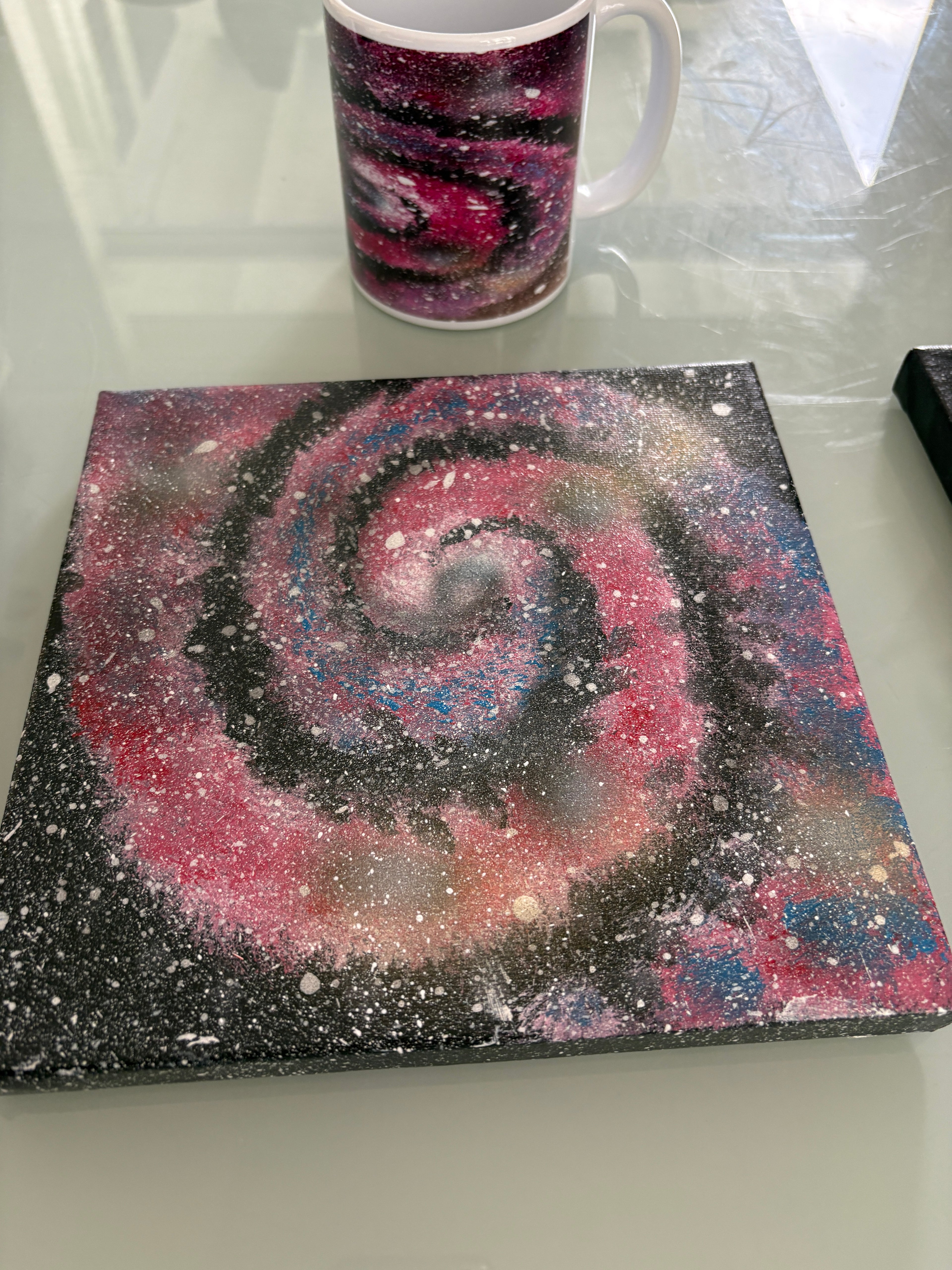 Set B of 4 Original Space Galaxy Art Design Mugs (9oz/ 250ml)