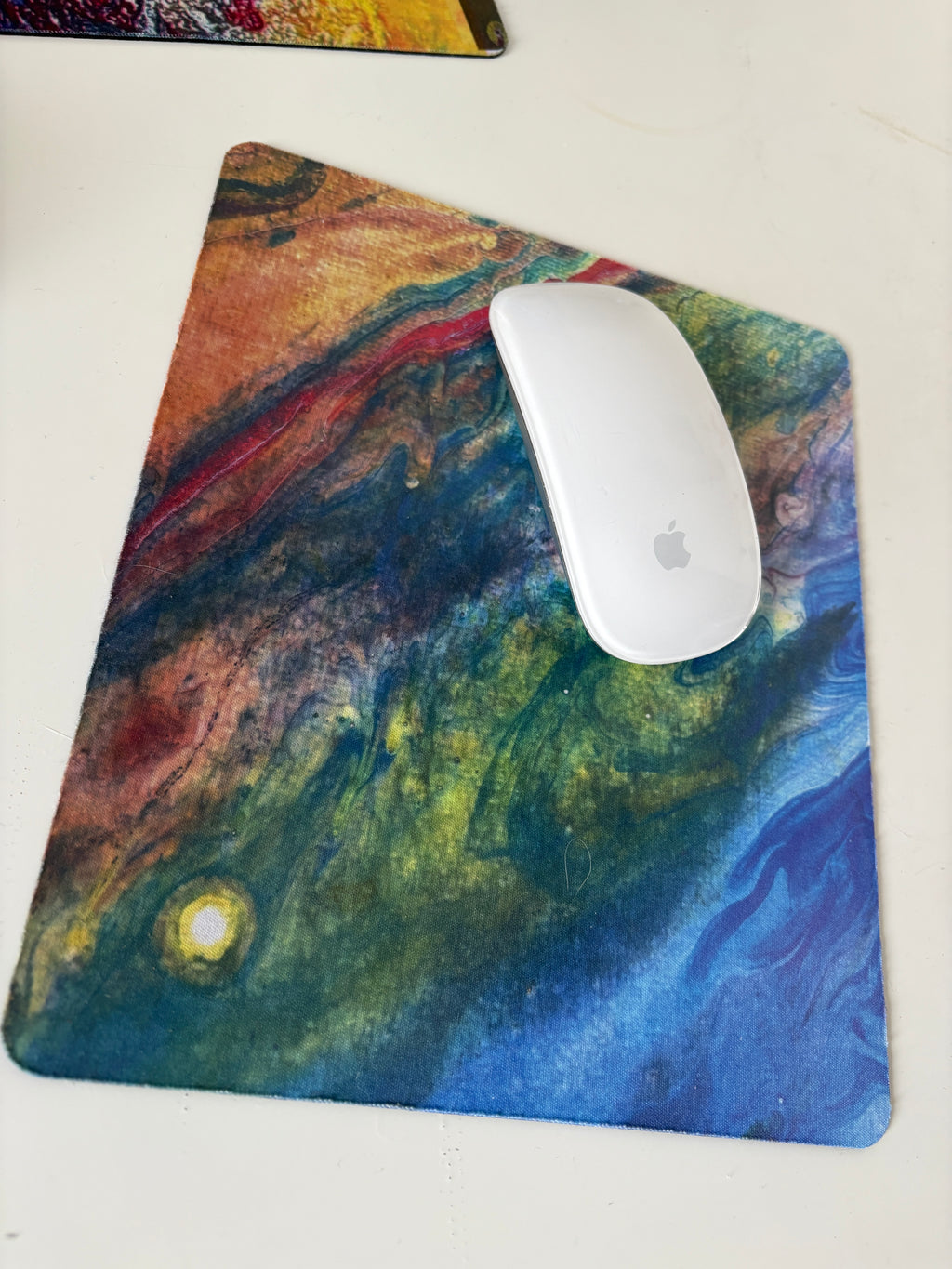 Glorious swirling multicolours - Original Acrylic Abstract painting 40 x 50 cm