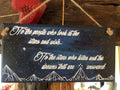ACOMAF - Wood‑Hand‑Painted Plaque – “To the Stars Who Listen”