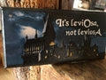 Hand‑Painted Harry Potter Plaque – “It’s LeviOsa, Not LeviosA”