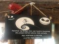 Jack Skellington “Never Coming Down” – The Nightmare Before Christmas inspired handpainted plaque