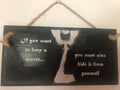 “If You Want to Keep a Secret…” - 1984 - George Orwell- Hand-Painted Plaque
