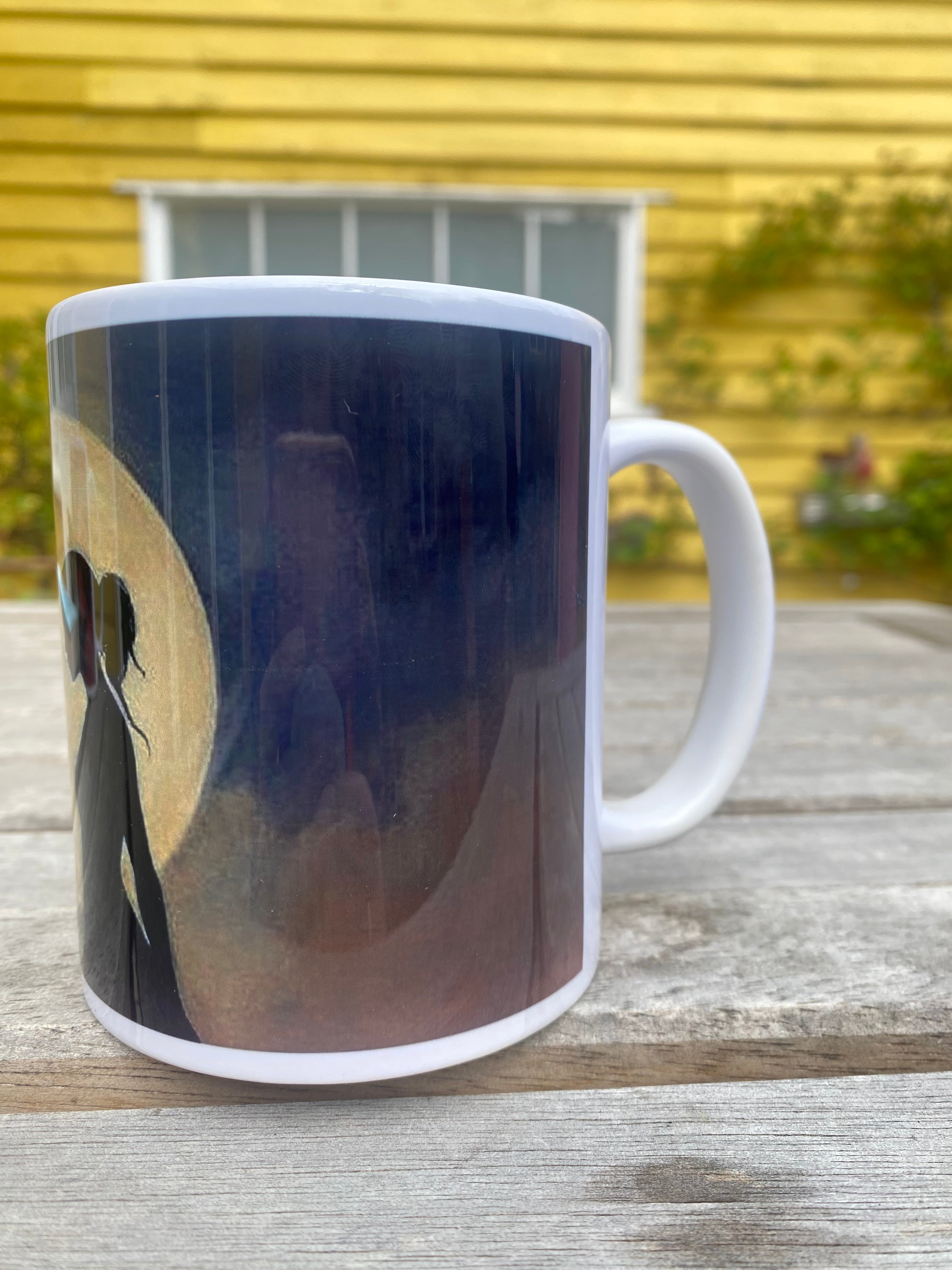 Inspirational Abstract Art Mug, Spirituality Quote, Motivational Gift (9oz) "Stillness is Fertile"
