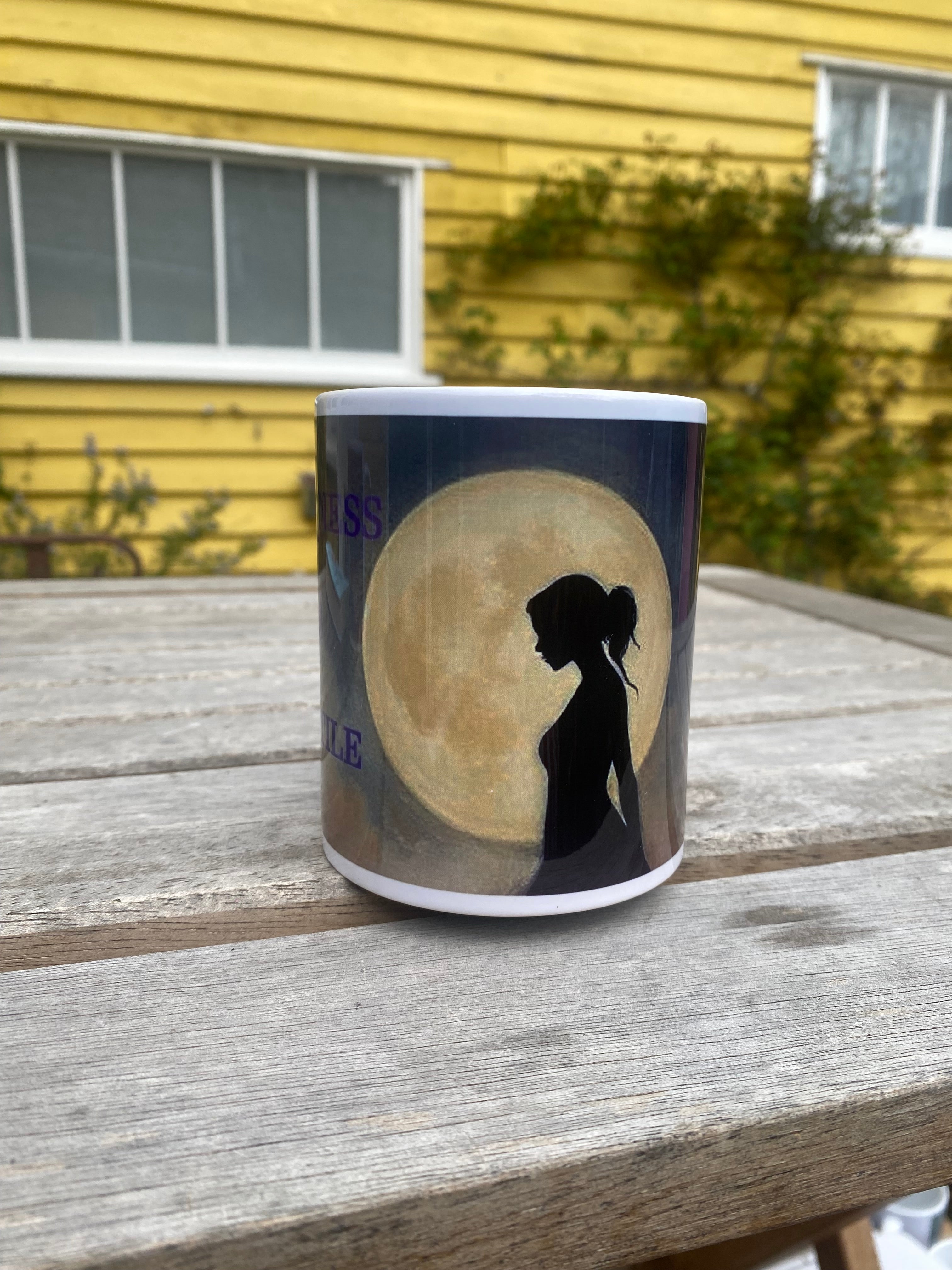 Inspirational Abstract Art Mug, Spirituality Quote, Motivational Gift (9oz) "Stillness is Fertile"