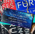 “To the Stars Who Listen” Fantasy- ACOMAF - Rhysand Feyre Hand Painted Plaque