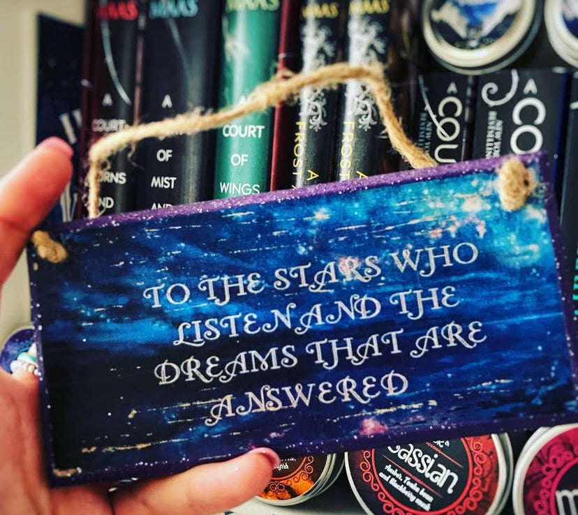 “To the Stars Who Listen” Fantasy- ACOMAF - Rhysand Feyre Hand Painted Plaque