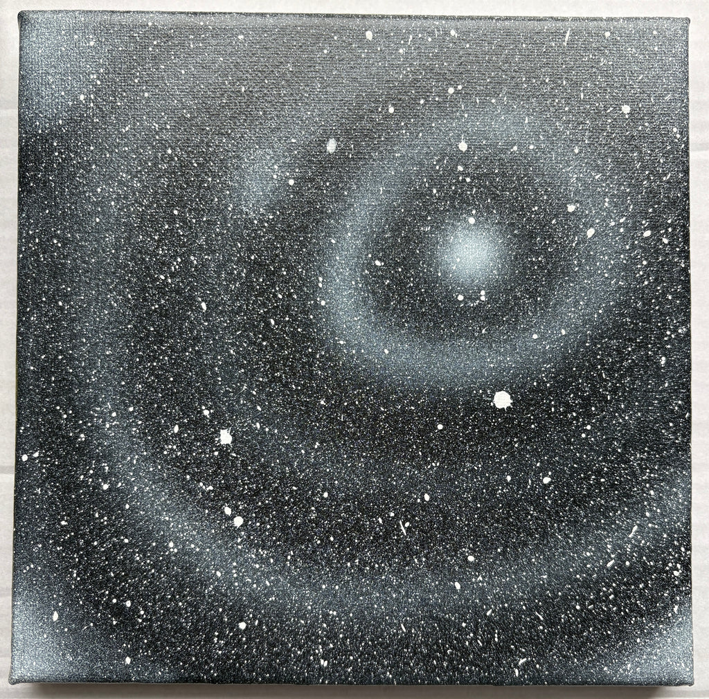 Galaxies - 4 Spacescapes - Original Acrylic painting - 20 x 20 cm