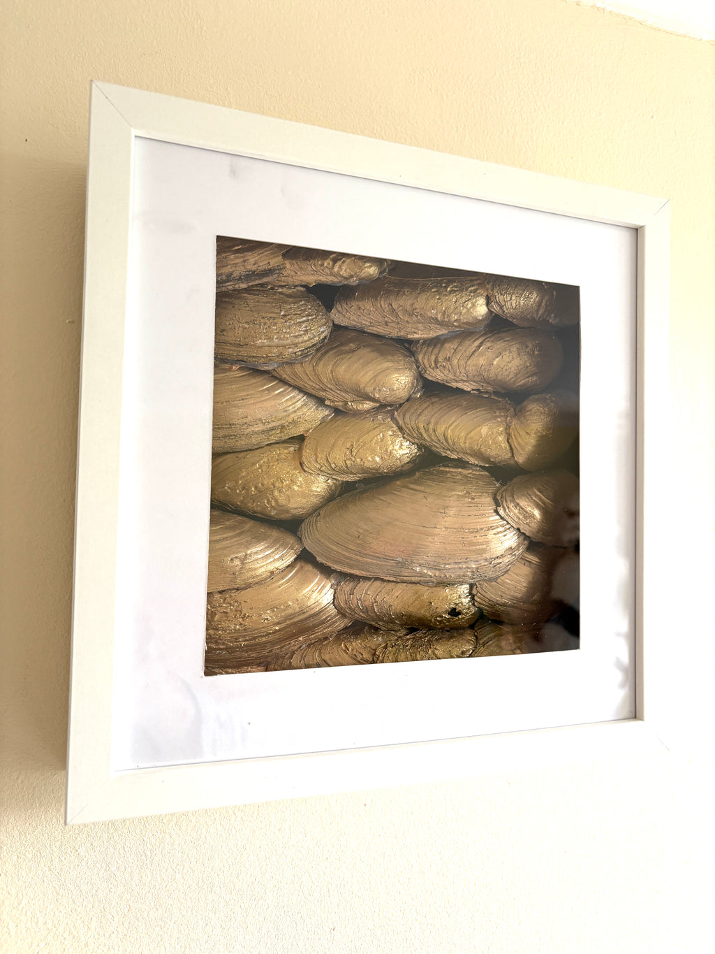 Dragon's Scales - Gold - shadow box Art 27 x 27cm