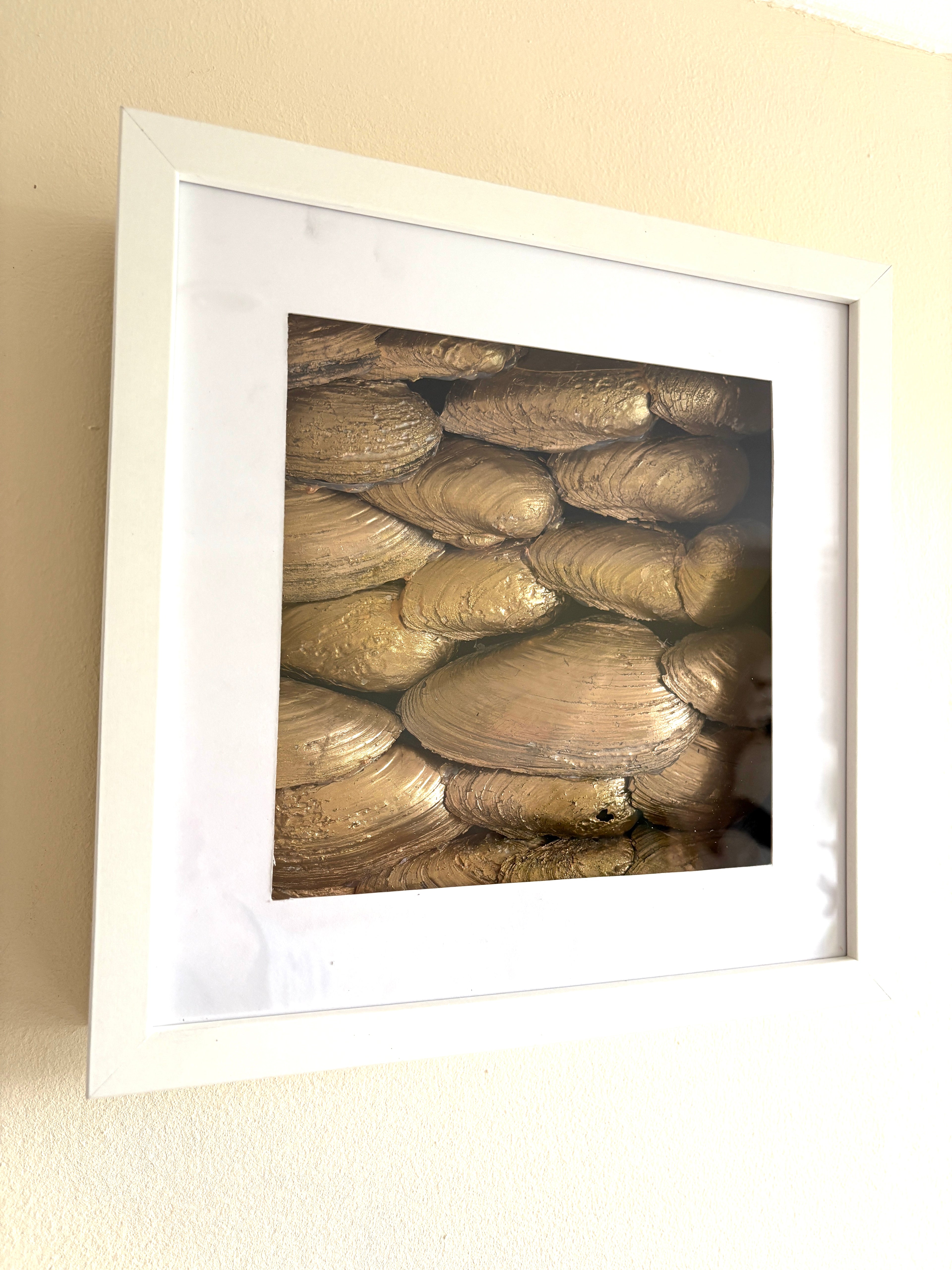 Dragon's Scales - Gold - shadow box Art 27 x 27cm