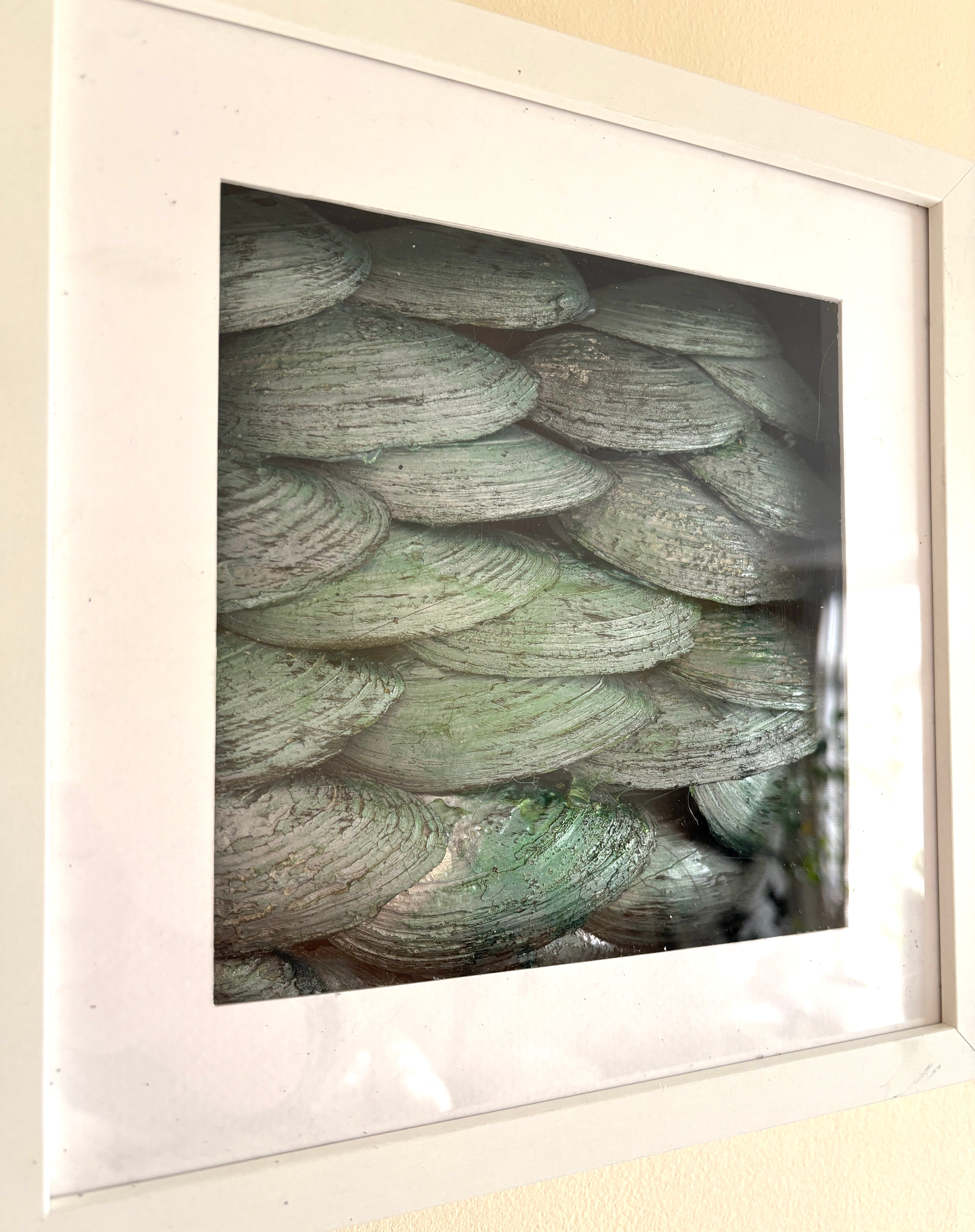 Dragon's Scales - Green - shadow box Art 27 x 27cm