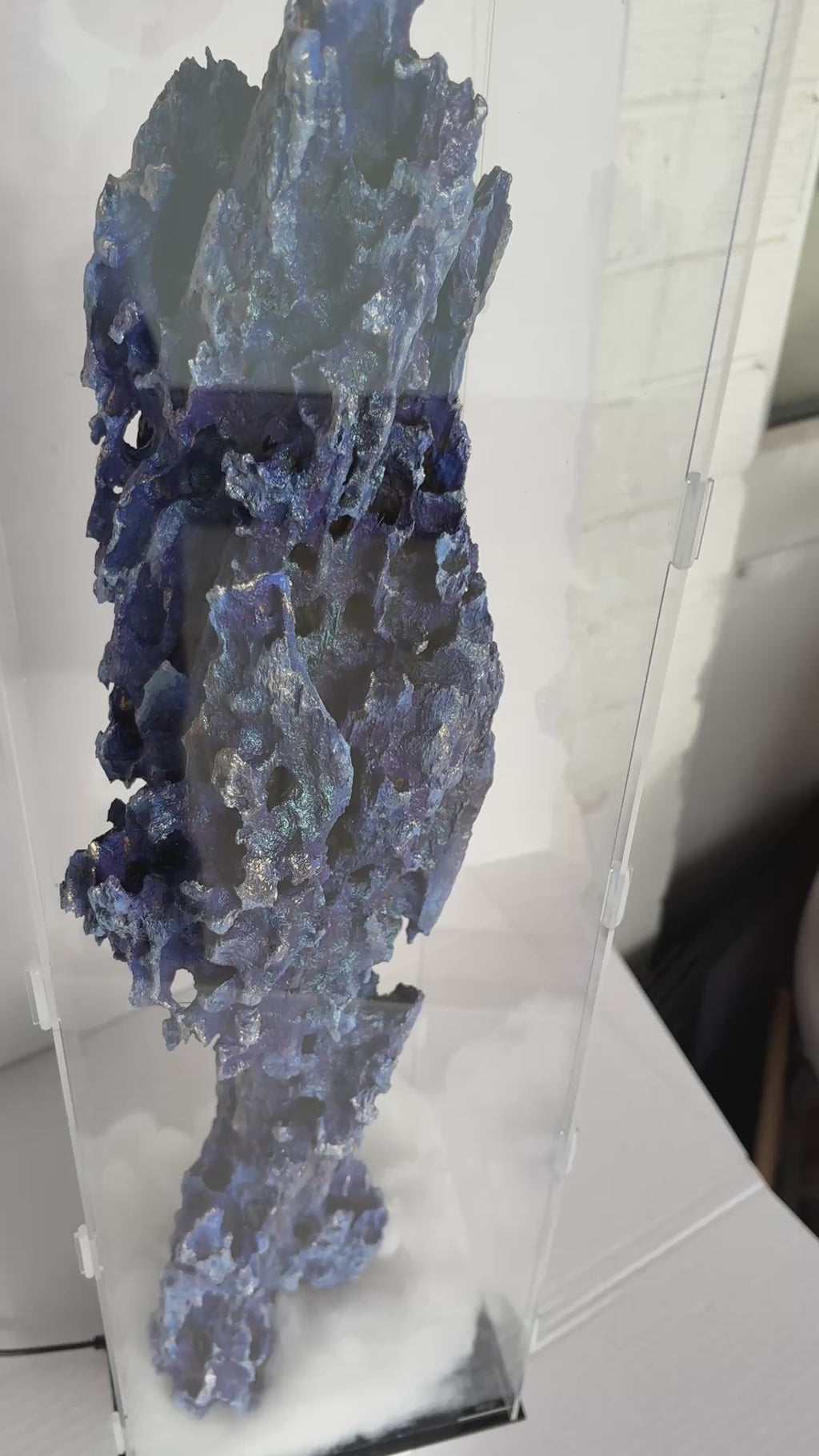 Mysterious 'Alien Object' Sculpture - in display case 60 x 17 x 17cm