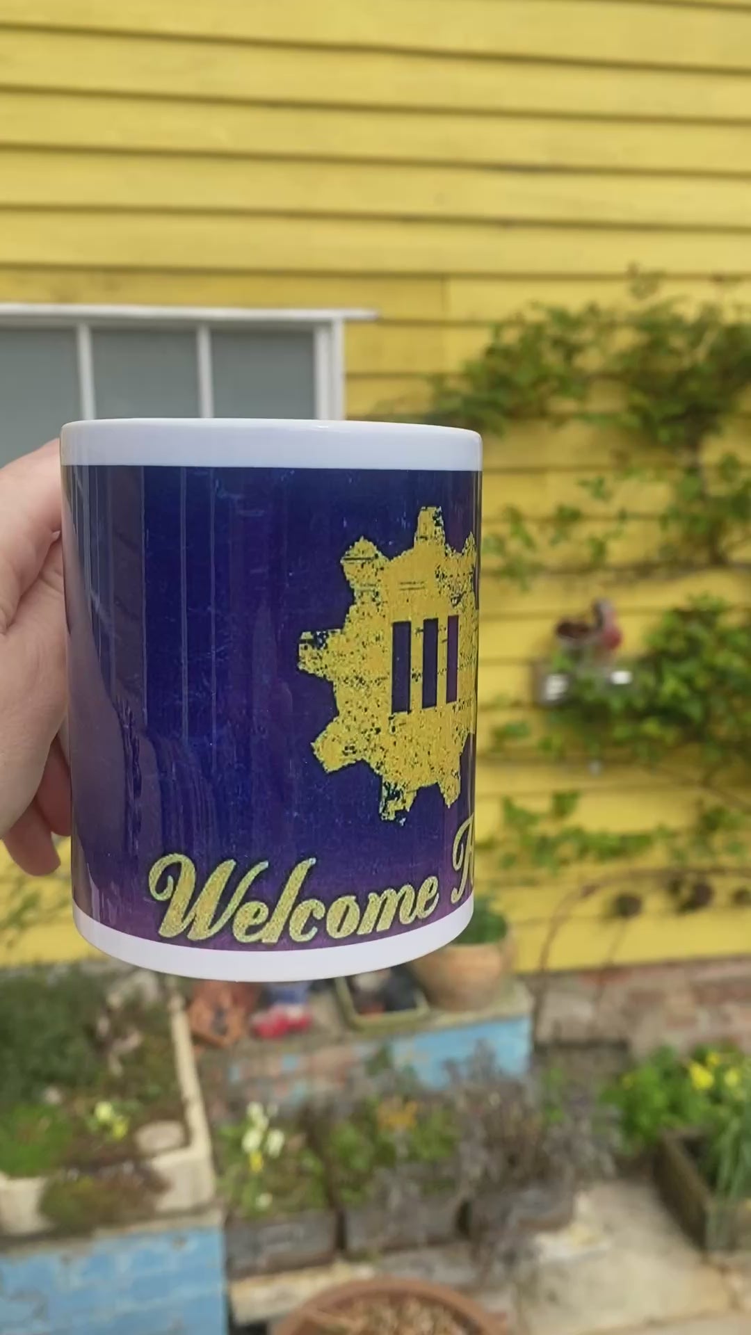 Welcome Home ~ Gamer mug quote (9oz/ 250ml)