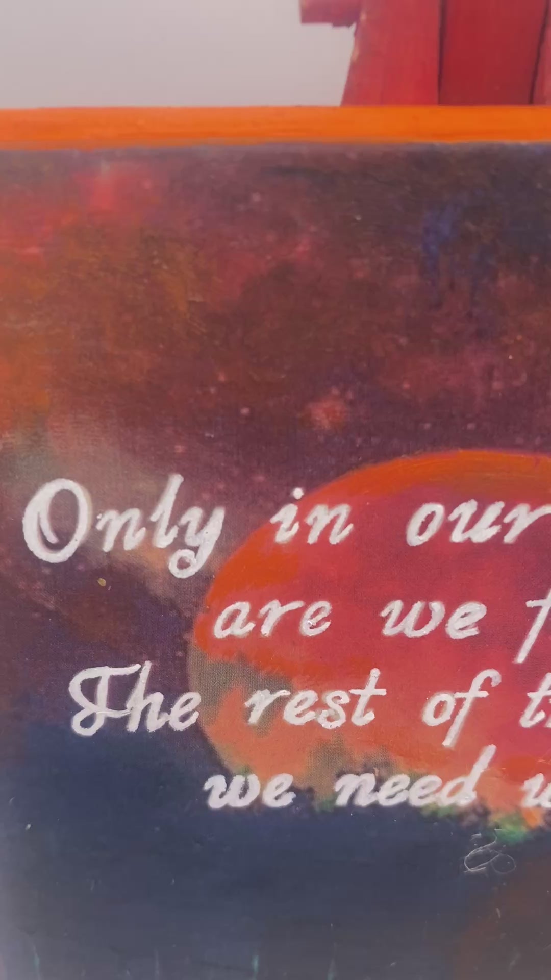 “Only in Our Dreams Are We Free” Hand Painted, Terry Pratchett-inspired Plaque with Easel, sign with quote, Discworld