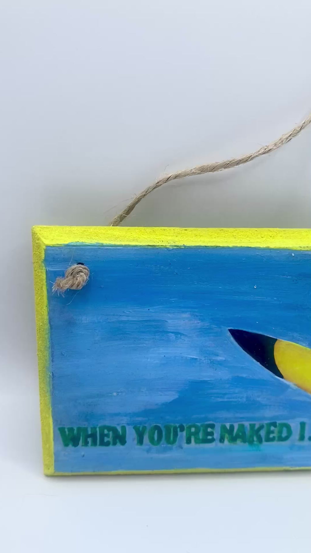 “When you’re naked I…” Pikachu ~ Pokémon inspired handpainted plaque, pun, joke, gift