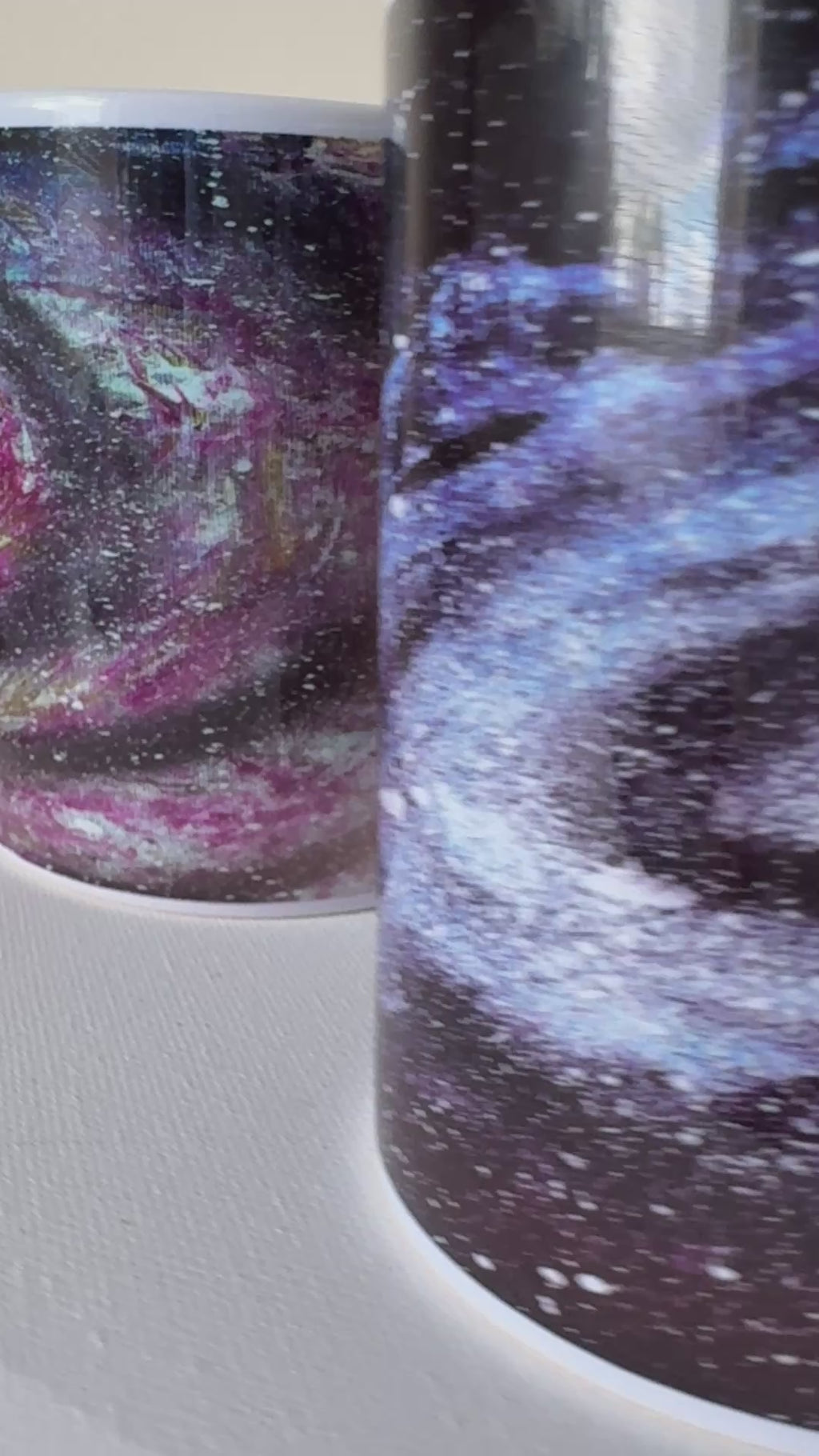 Set B of 4 Original Space Galaxy Art Design Mugs (9oz/ 250ml)