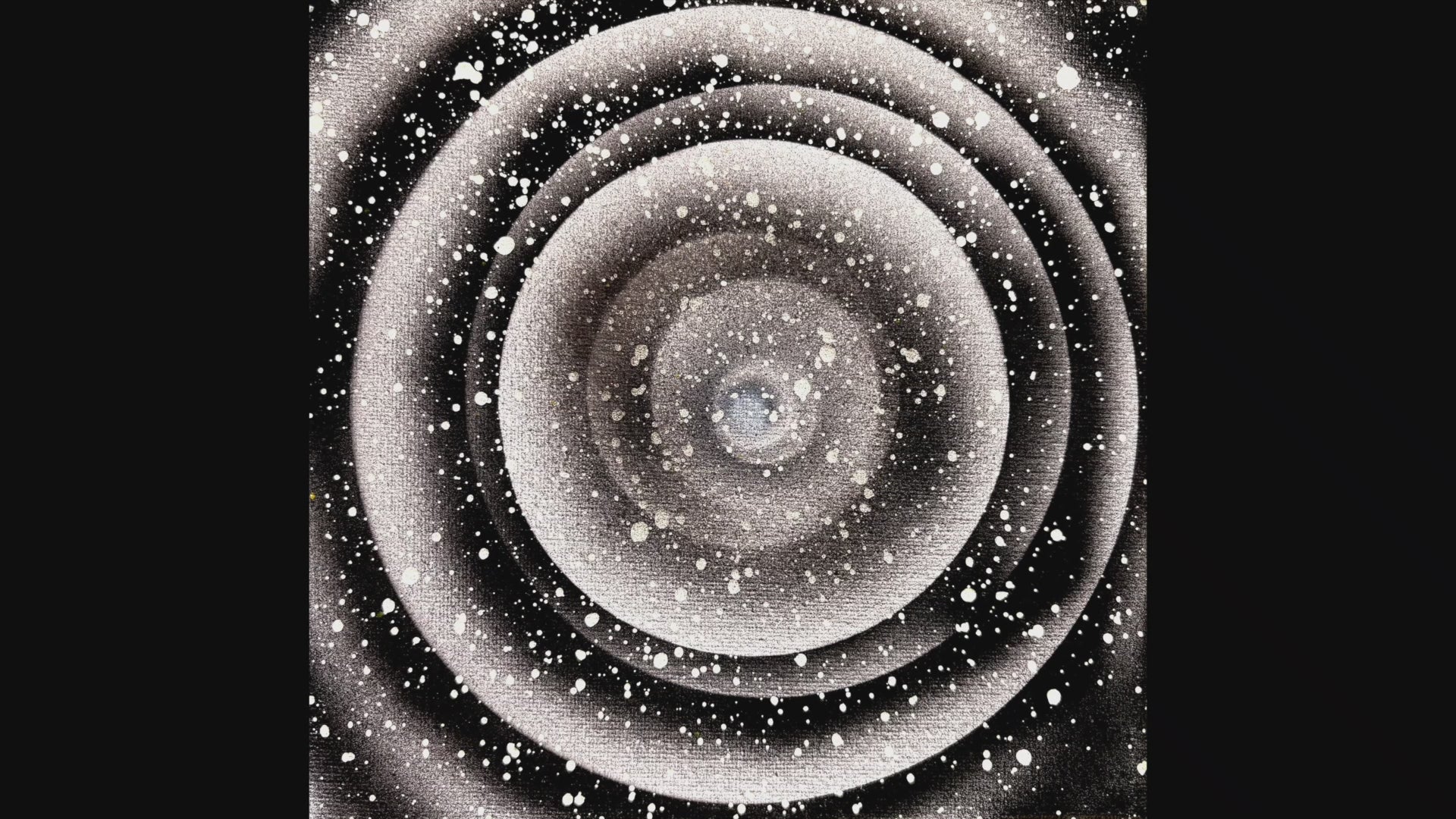 Space Warping - a set of 8 small space paintings 20 x 20cm