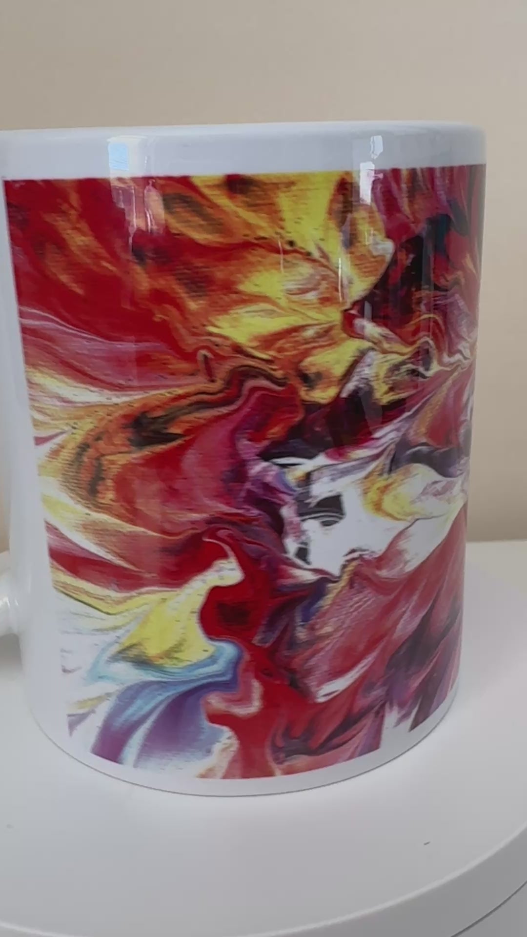 Abstract Art single Mug (9oz/250ml) Bright original design 1