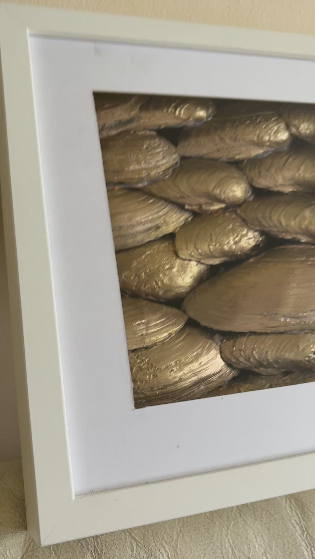 Dragon's Scales - Gold - shadow box Art 27 x 27cm