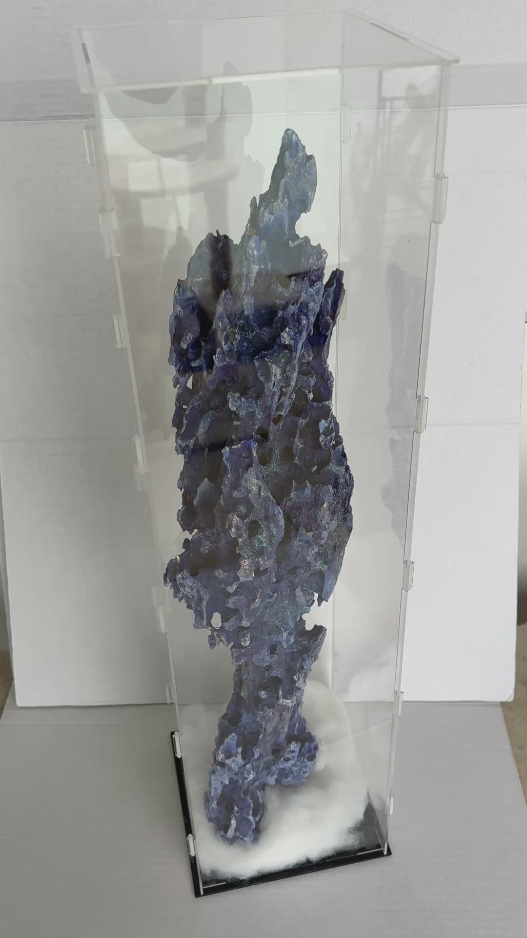 Mysterious 'Alien Object' Sculpture - in display case 60 x 17 x 17cm