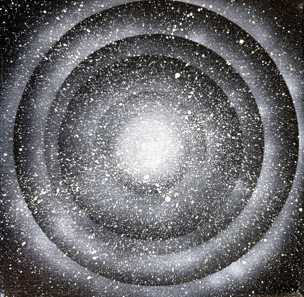 Space Warping - a set of 8 small space paintings 20 x 20cm