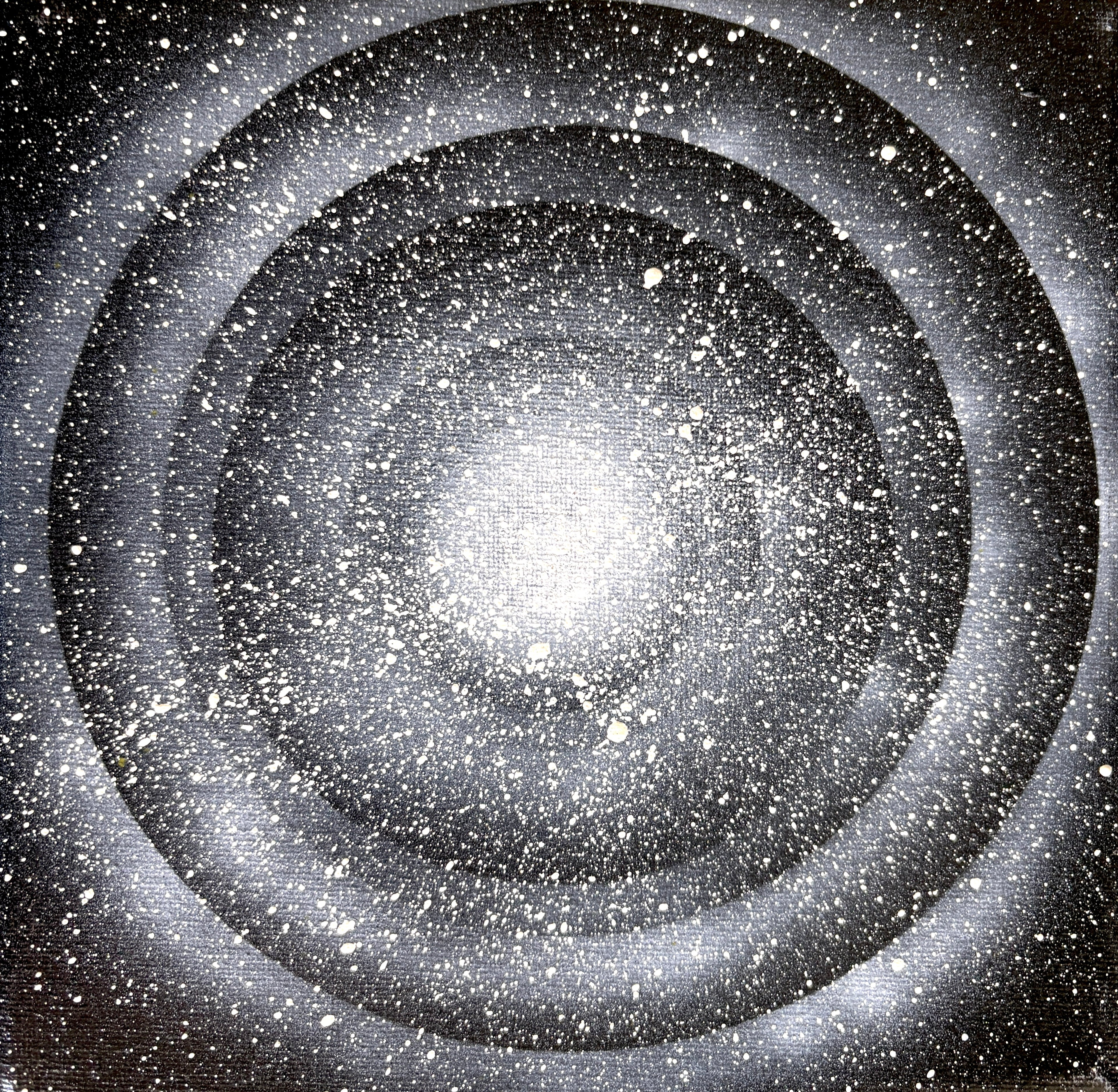 Space Warping - a set of 8 small space paintings 20 x 20cm