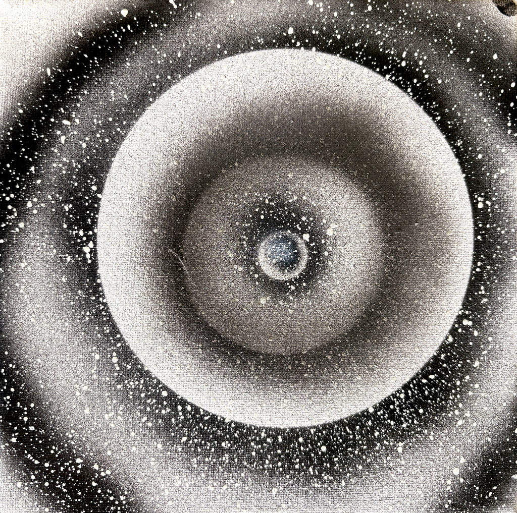Space Warping - a set of 8 small space paintings 20 x 20cm
