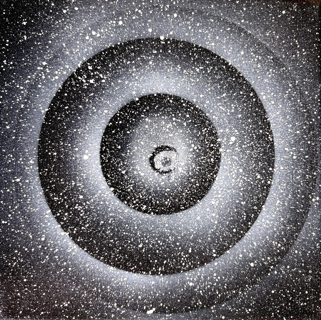 Space Warping - a set of 8 small space paintings 20 x 20cm