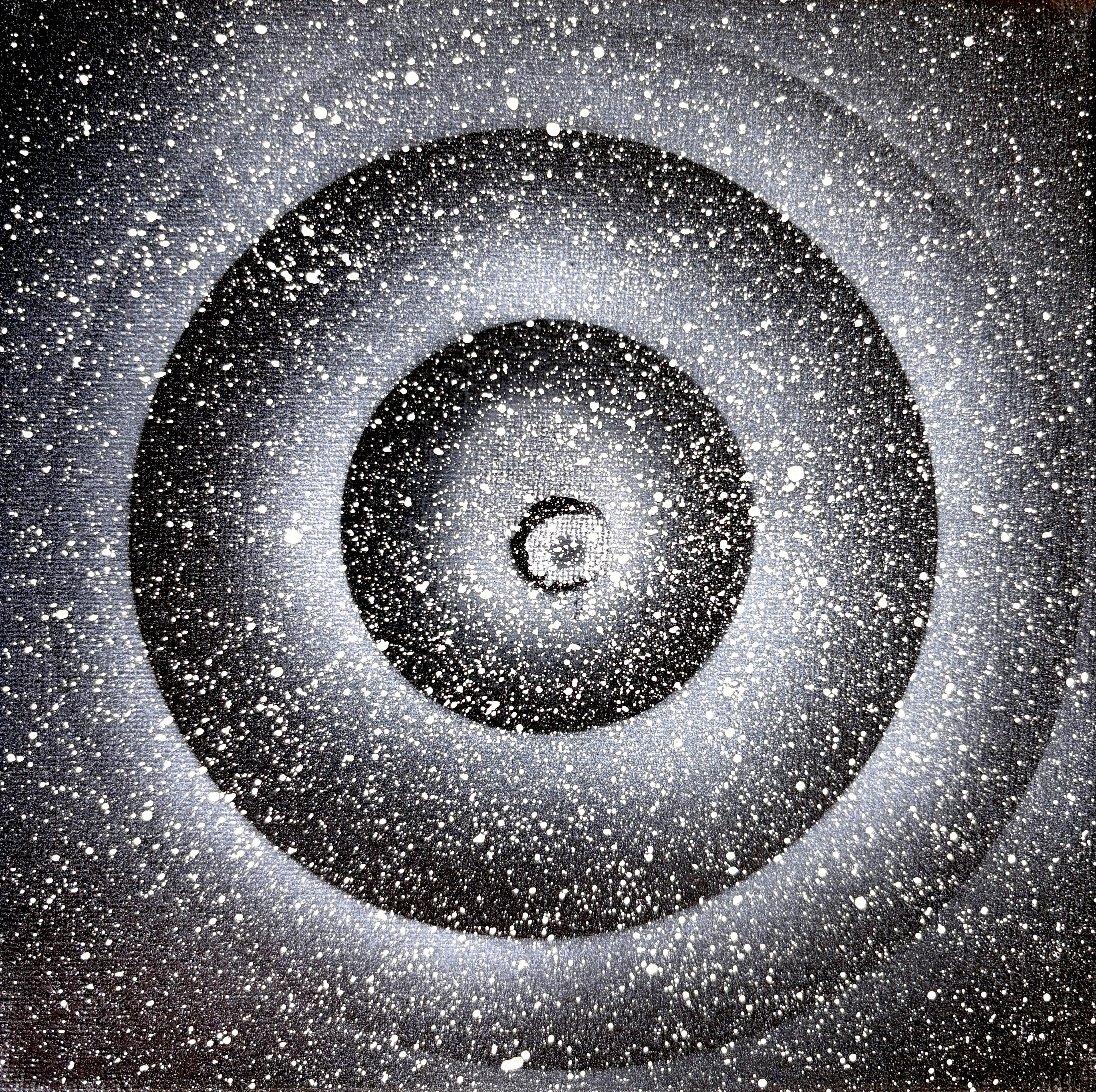 Space Warping - a set of 8 small space paintings 20 x 20cm